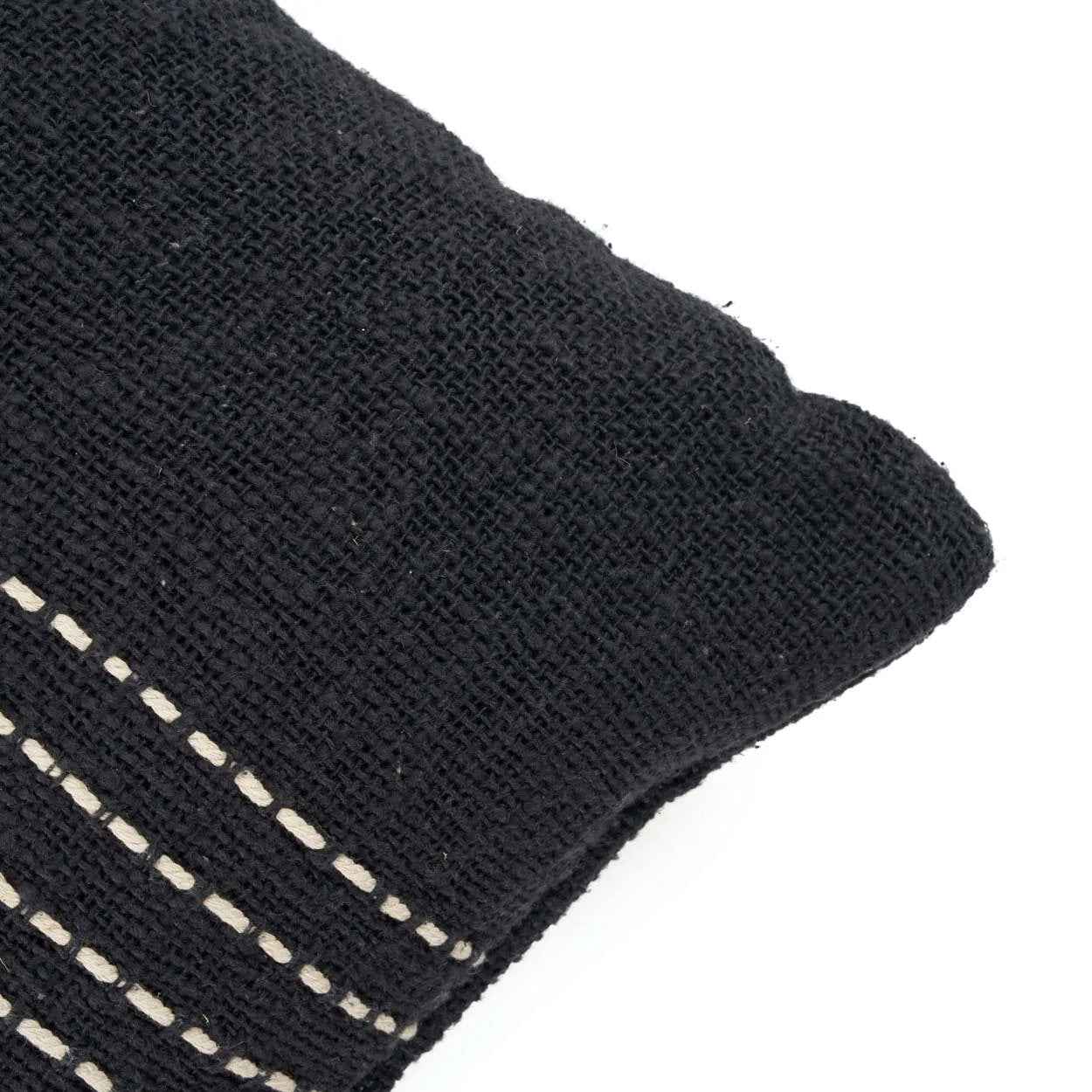 The Drizle Cushion Cover - Black White - Bambuá