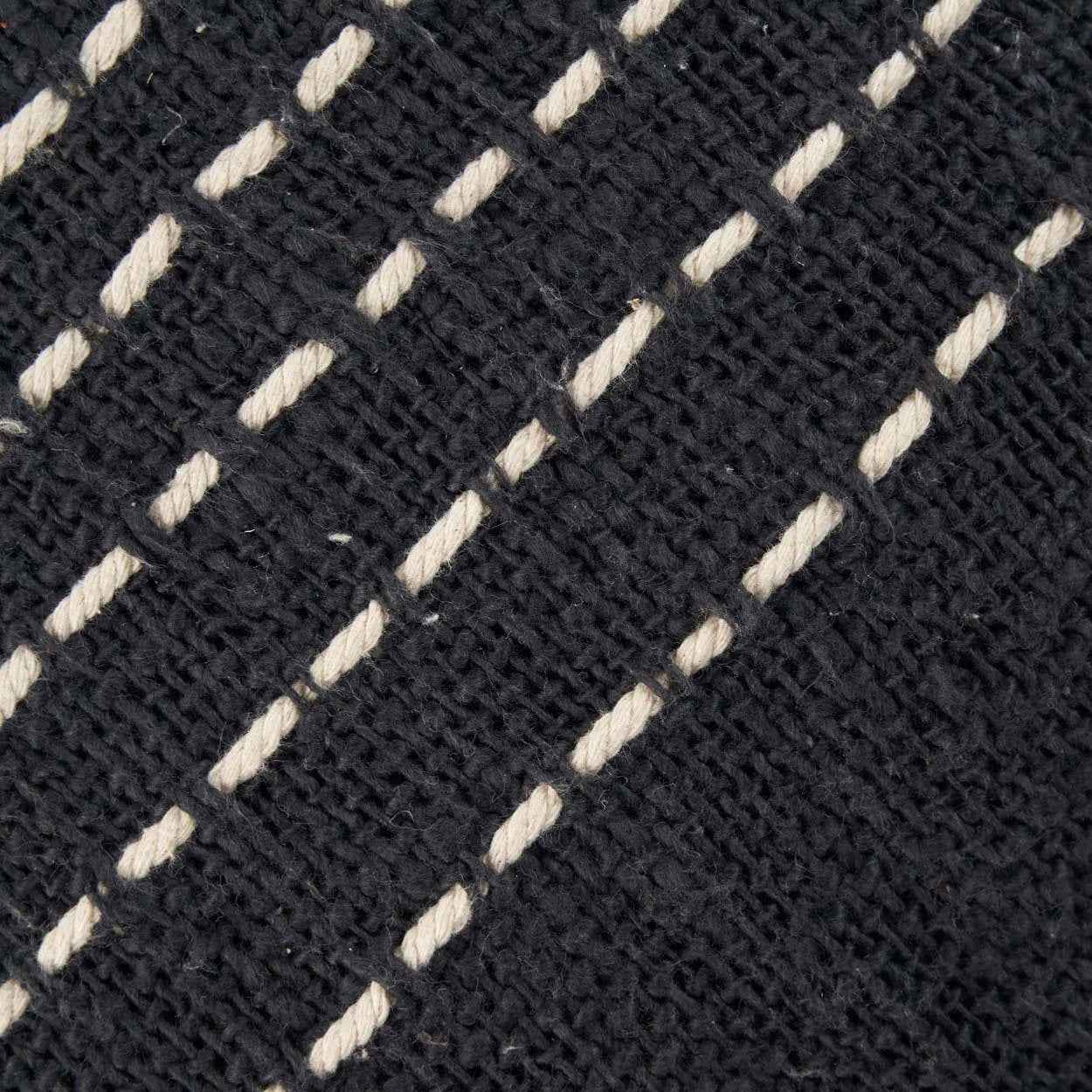 The Drizle Cushion Cover - Black White - Bambuá