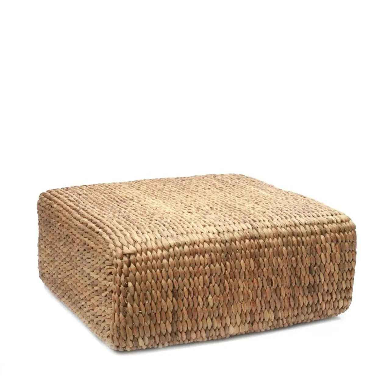 The Hyacinth Pouffe Square - Natural - M - Bambuá