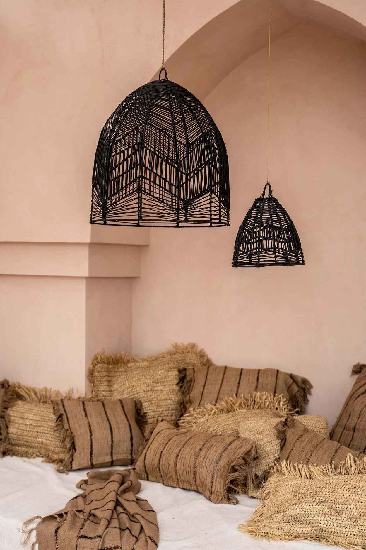 The Raffia Cushion Cover Square - Natural - 60x60 - Bambuá