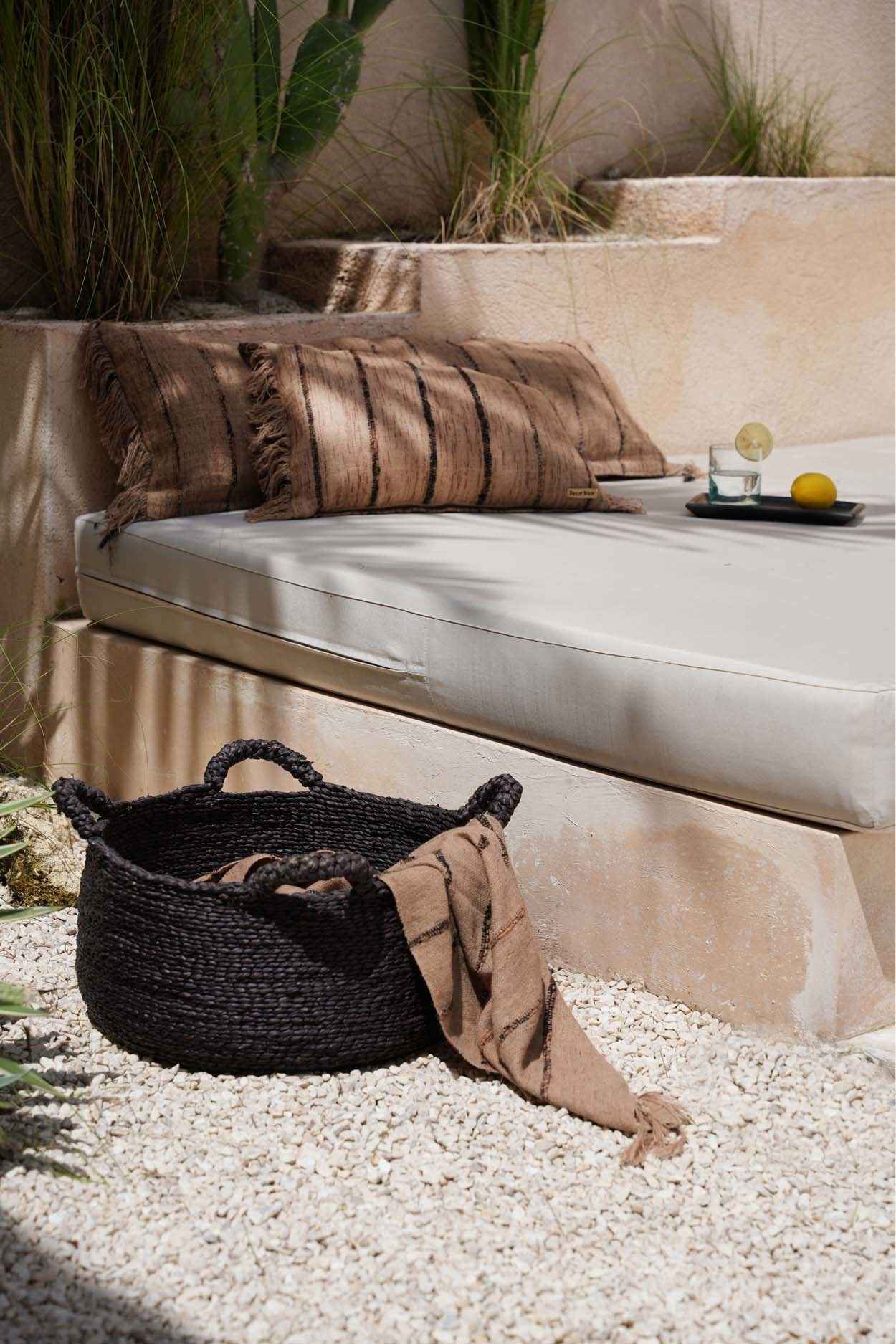 The s'il vous Plaid - Beige Black - Bambuá