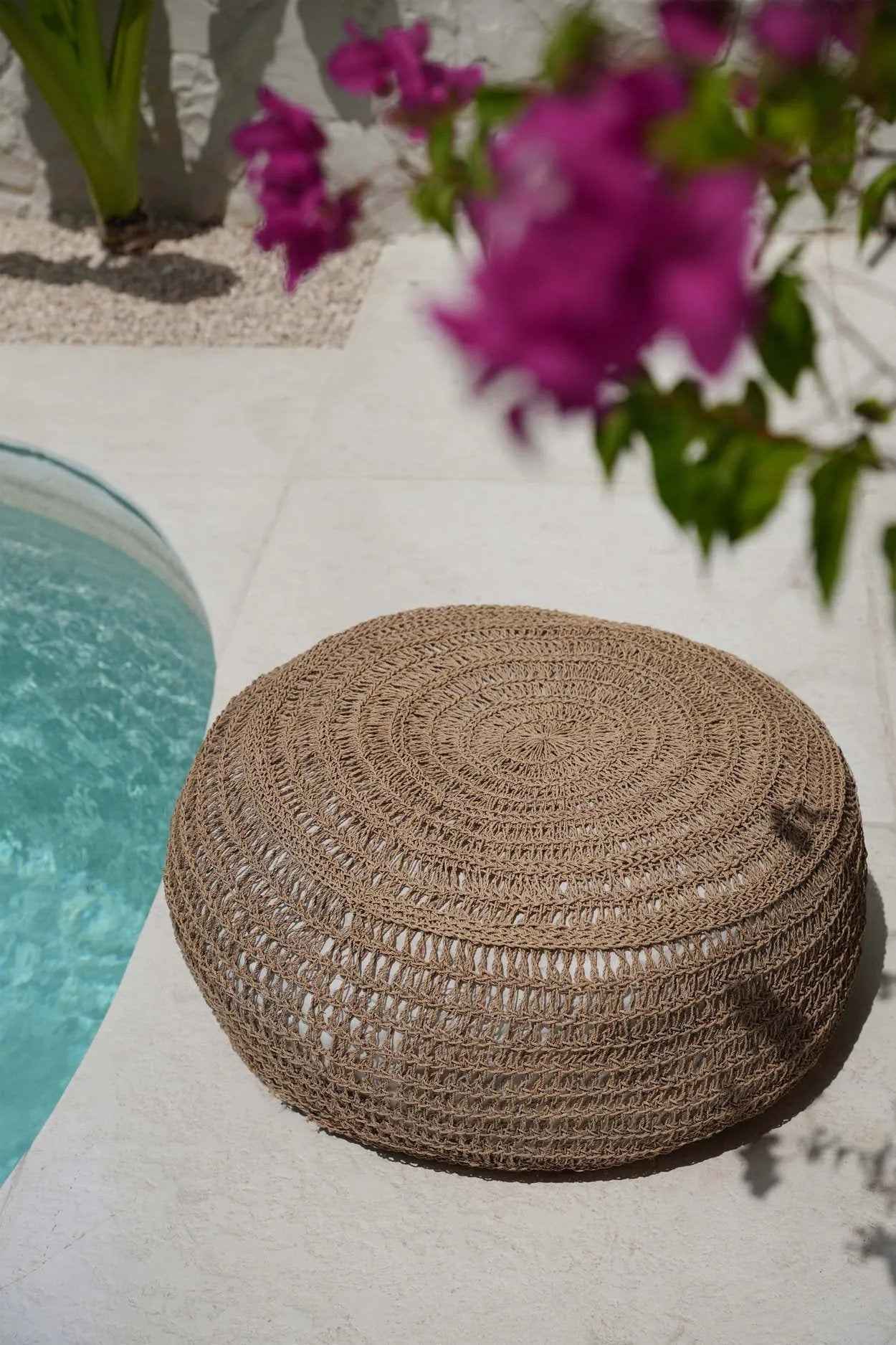 The Seagrass Pouffe - Natural - M - Bambuá