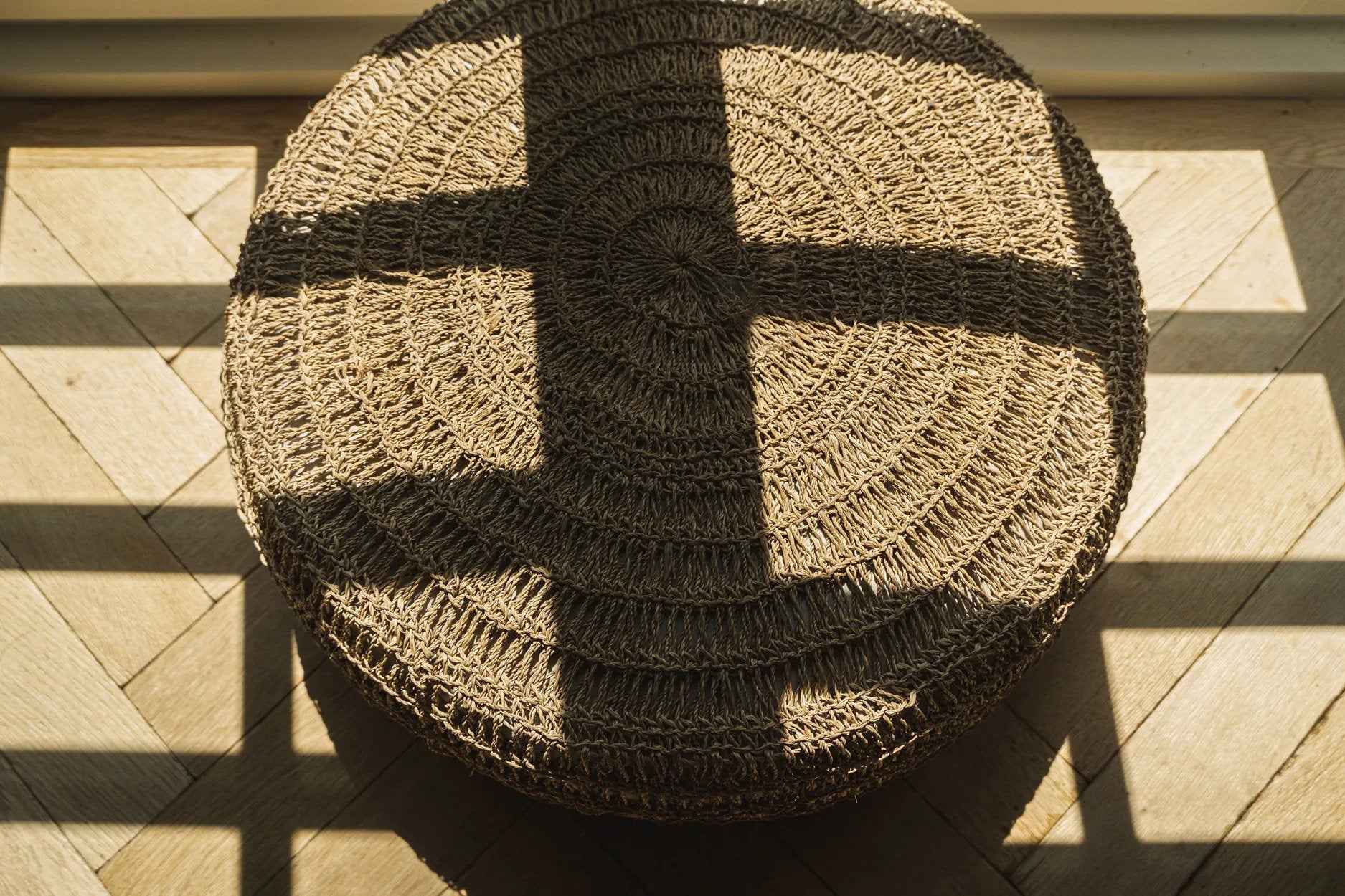 The Seagrass Pouffe - Natural - M - Bambuá