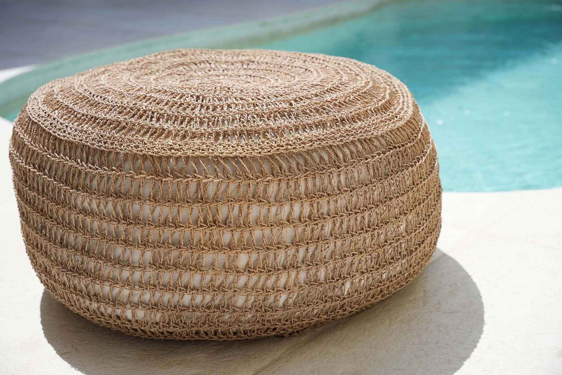 The Seagrass Pouffe - Natural - M - Bambuá
