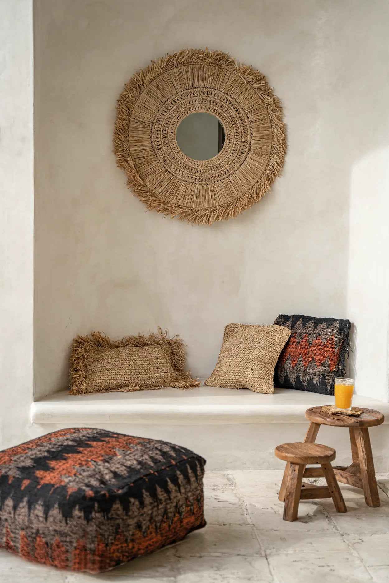 The Raffia Cushion Cover Rectangular - Natural - 30x50 - Bambuá
