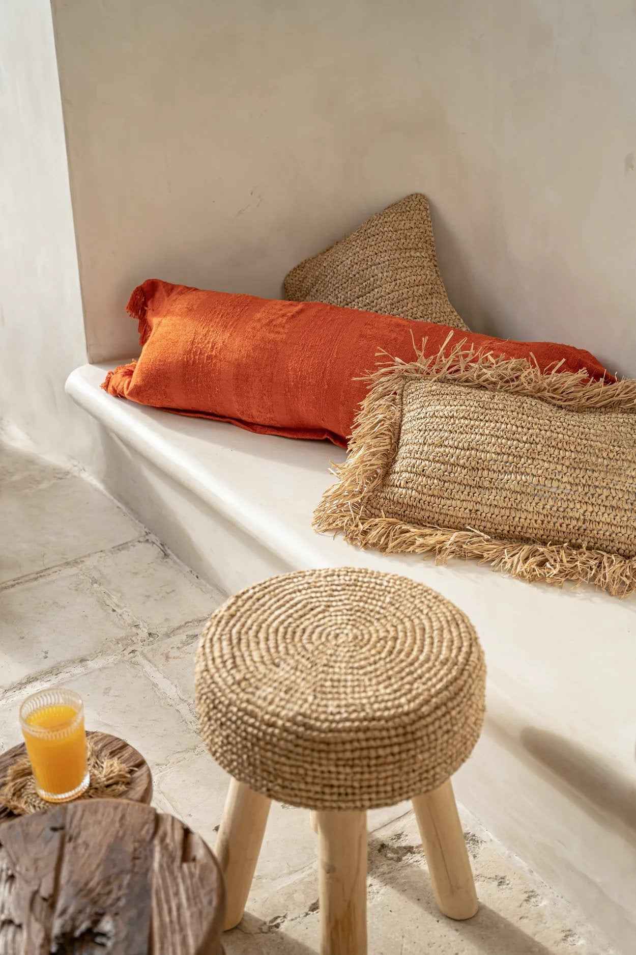 The Raffia Cushion Cover Rectangular - Natural - 30x50 - Bambuá