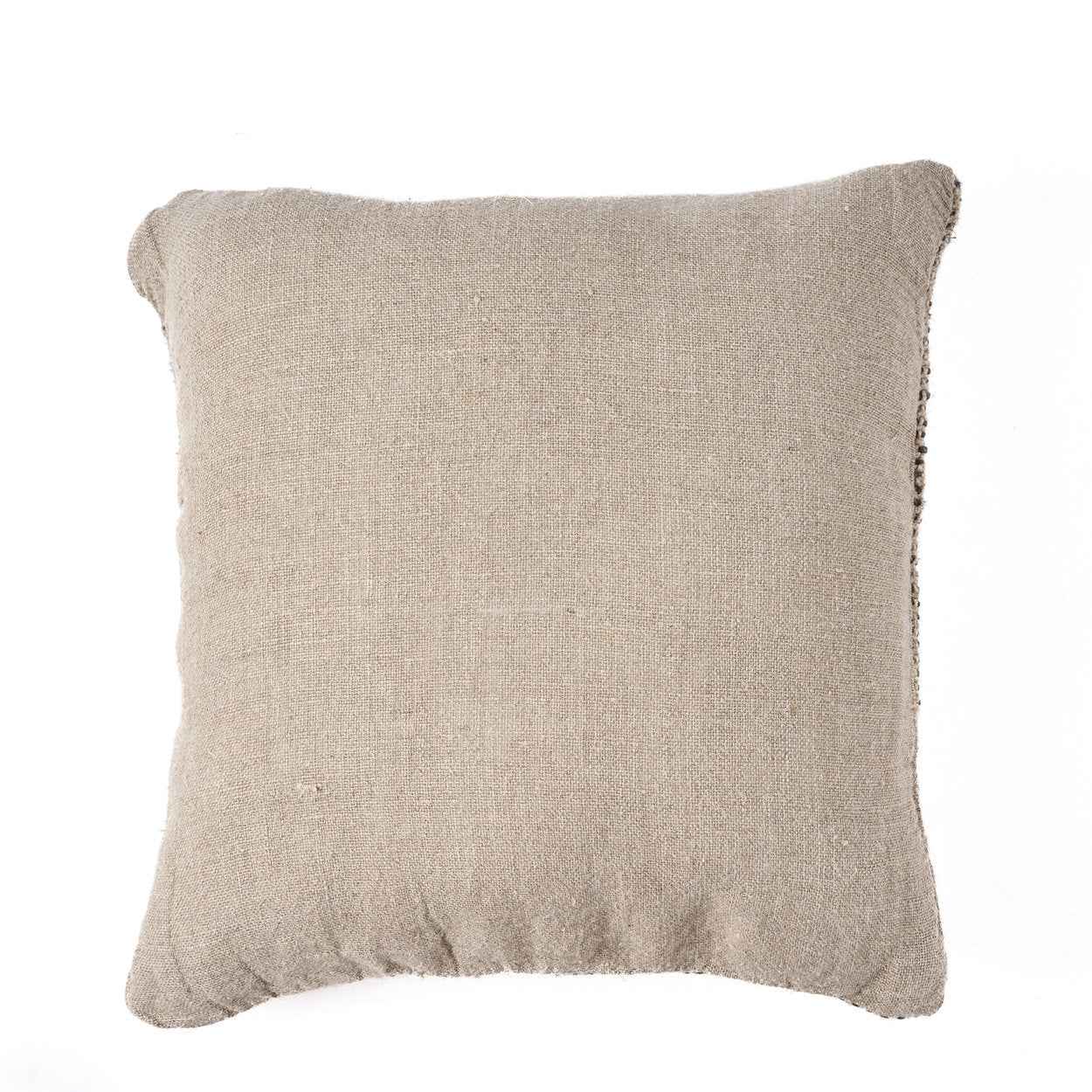 The Linen Grain Cushion Cover - Natural Black