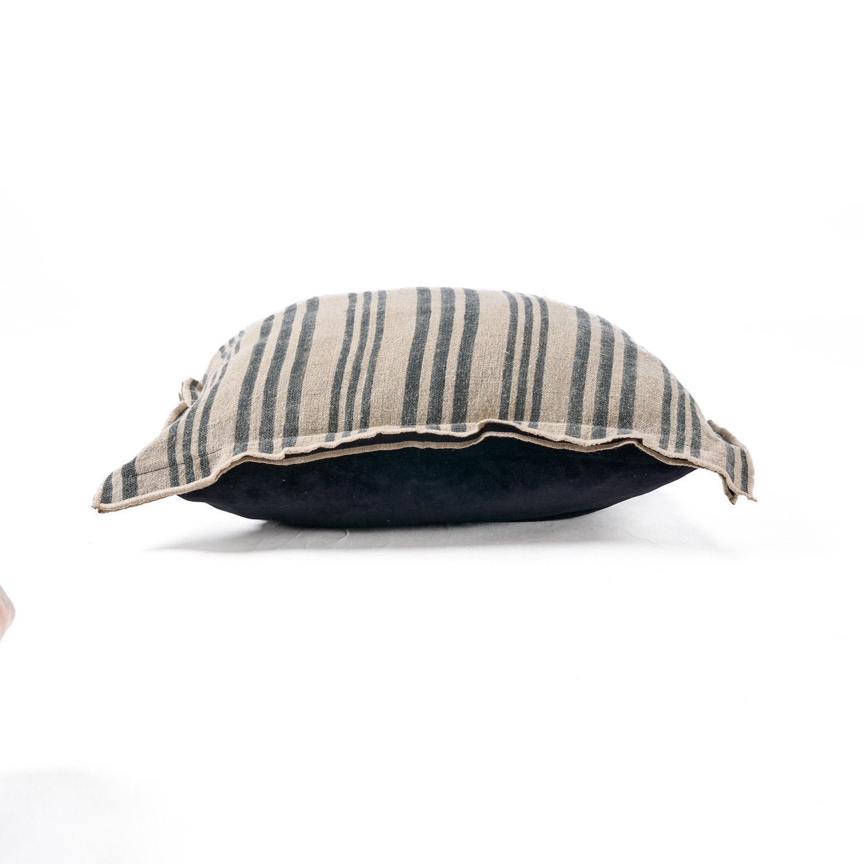 The Nordic Stripe Cushion Cover - Natural Black - 50x50 - Bambuá