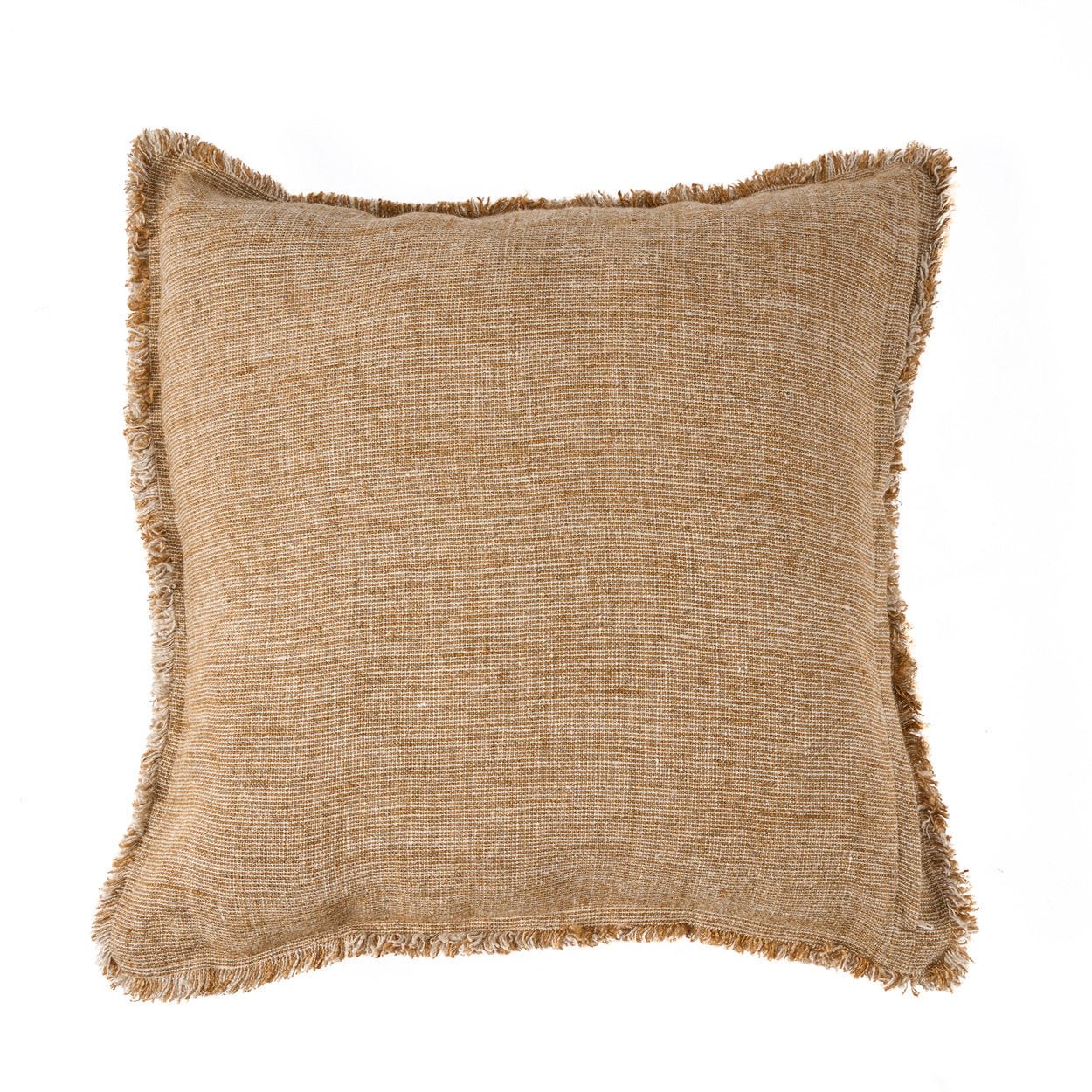 The Sahara Fringe Cushion Cover - Natural Brown - 50x50 - Bambuá
