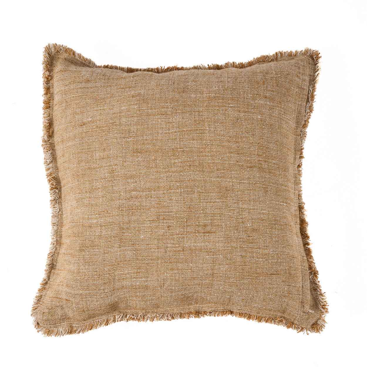 The Sahara Fringe Cushion Cover - Natural Brown - 50x50