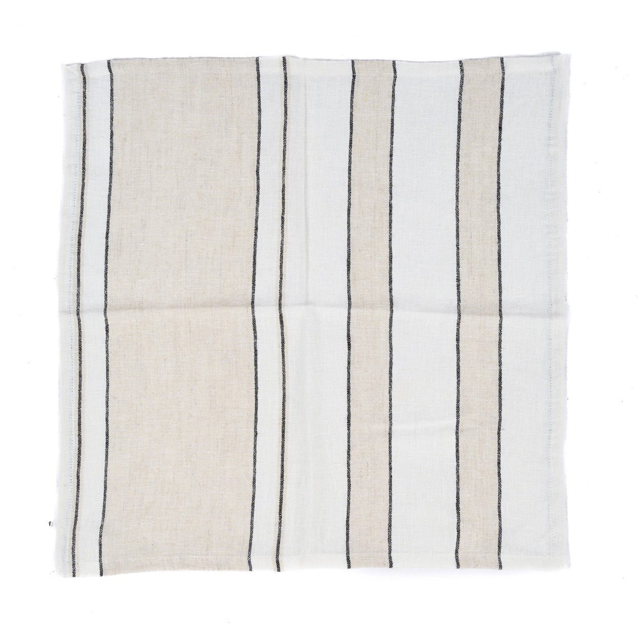 The Provence Napkin - Natural Black White - 45x45