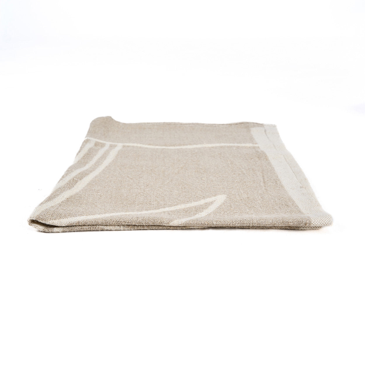 The Linen Palm Tree Kitchen Towel - Natural White - 50x70