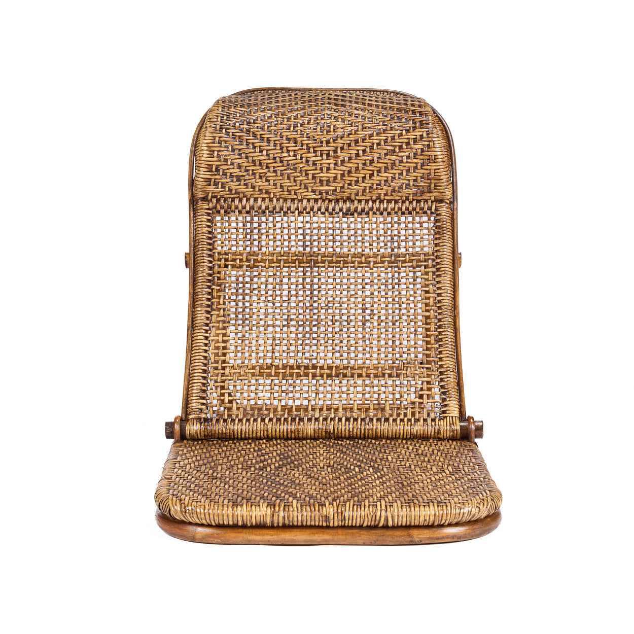 The Rattan Floor Lounger - Dark Walnut - Bambuá