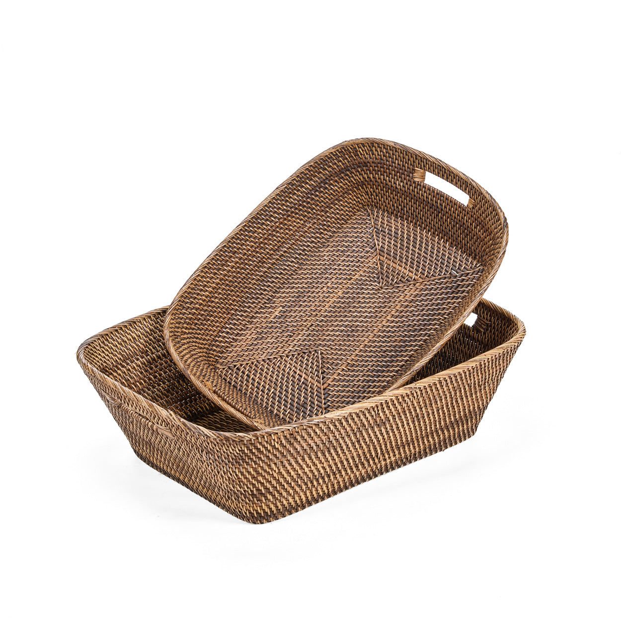 The Hannah Laundry Basket Natural Brown M