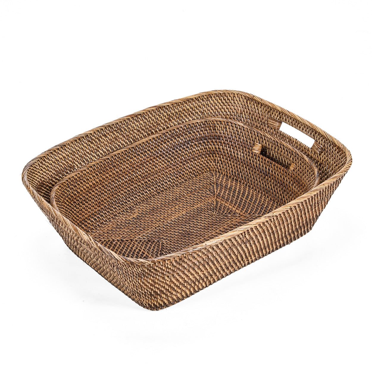 The Hannah Laundry Basket Natural Brown M
