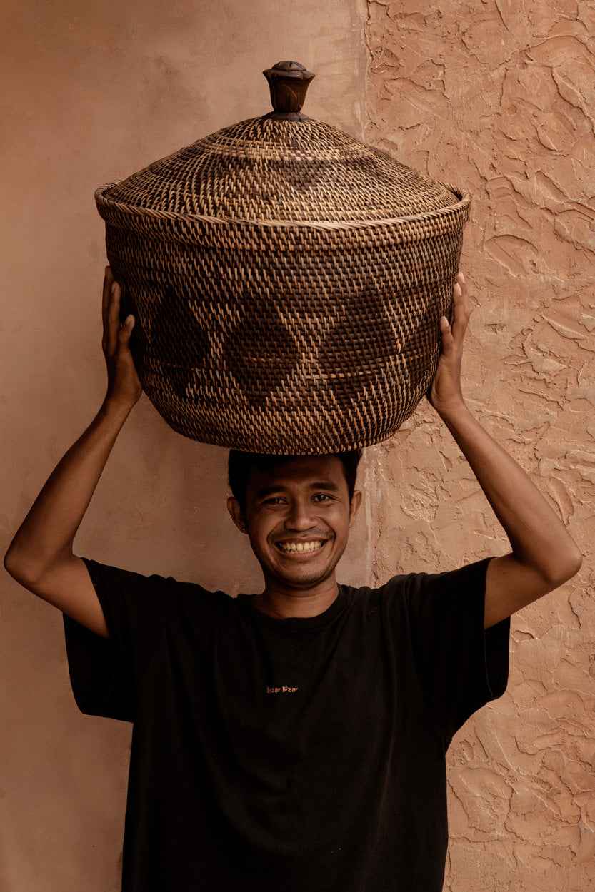 The Storage Crown Basket - Natural Brown - Bambuá