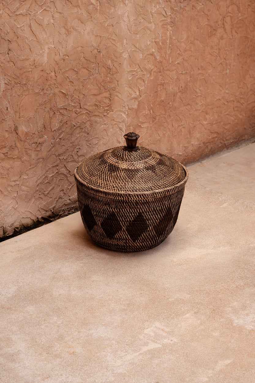 The Storage Crown Basket - Natural Brown - Bambuá