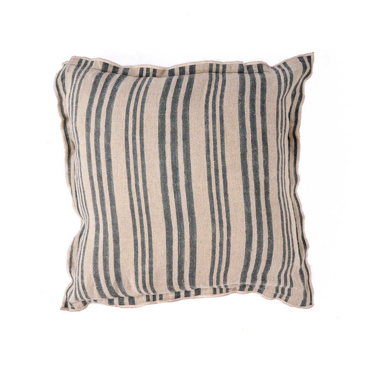 The Nordic Stripe Cushion Cover - Natural Black - 50x50 - Bambuá