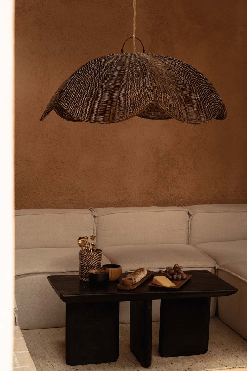 The Wave Pendant - Dark Walnut - L - Bambuá