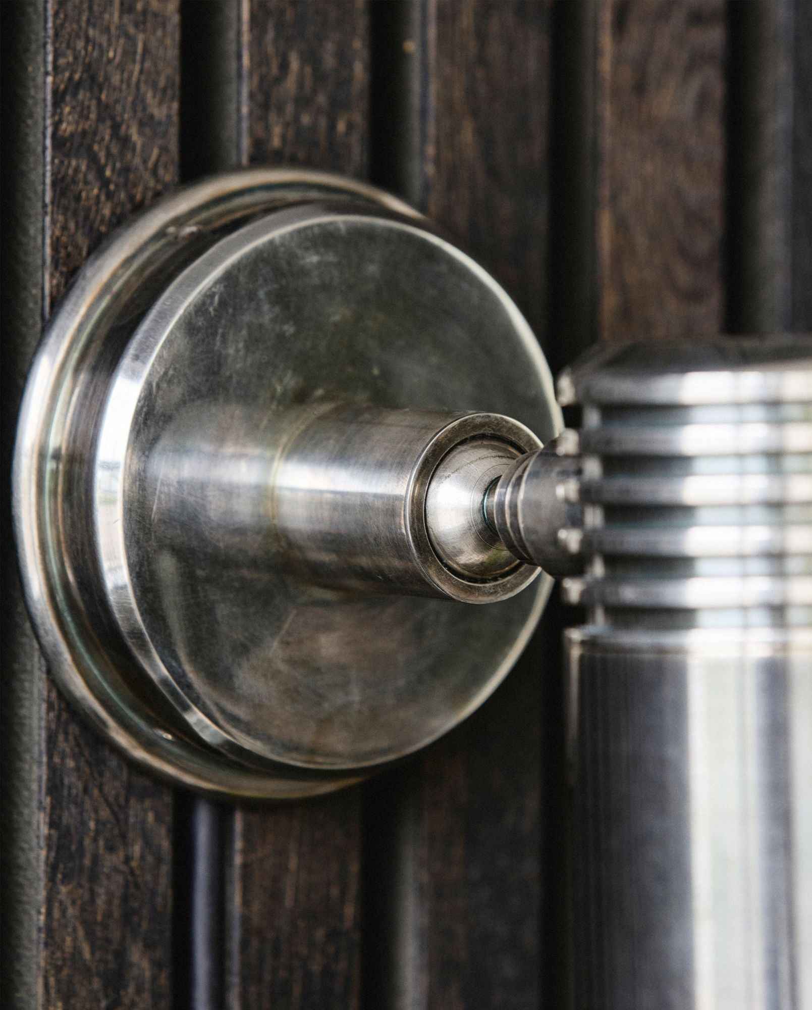 BRAGI wall lamp, outdoor - chrome - Bambuá