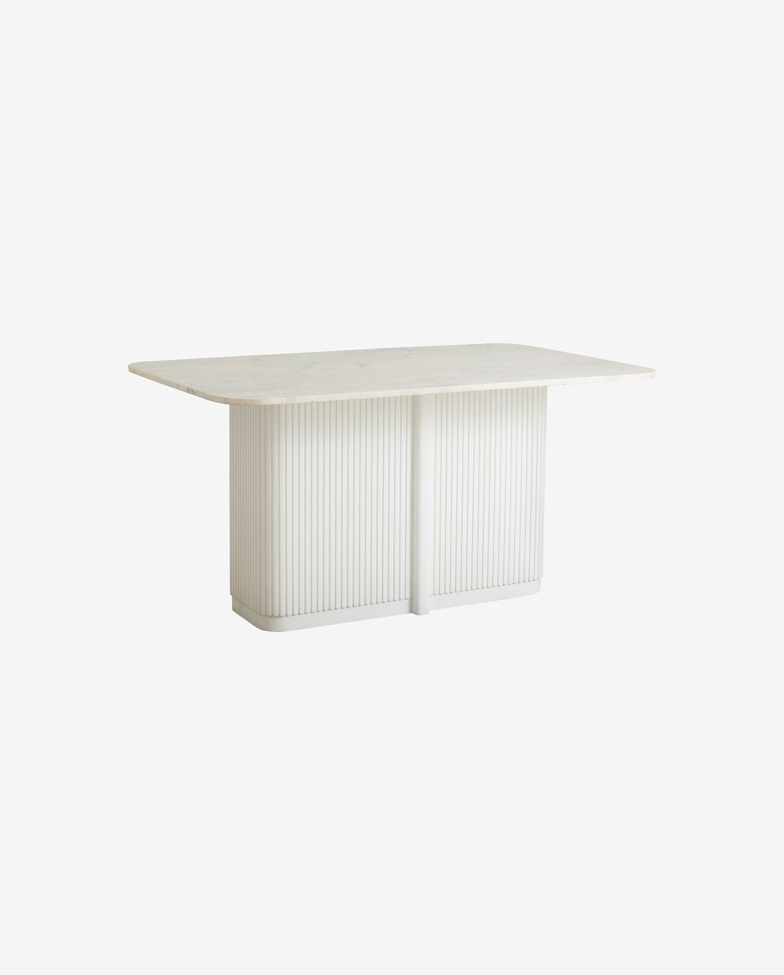 ERISO dining table - Ivory nature marble tabletop - Bambuá