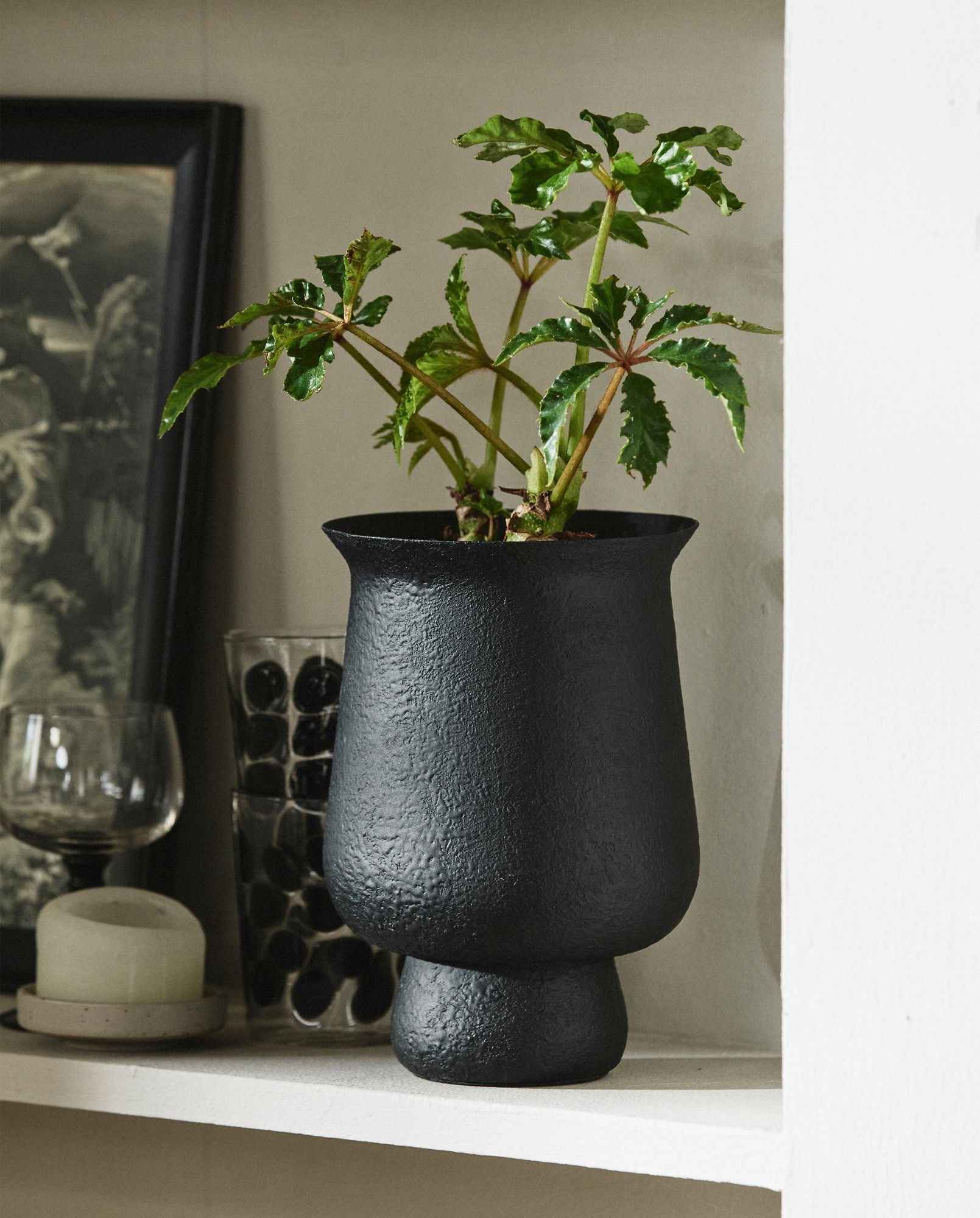 ADONY planter, S - black - Bambuá