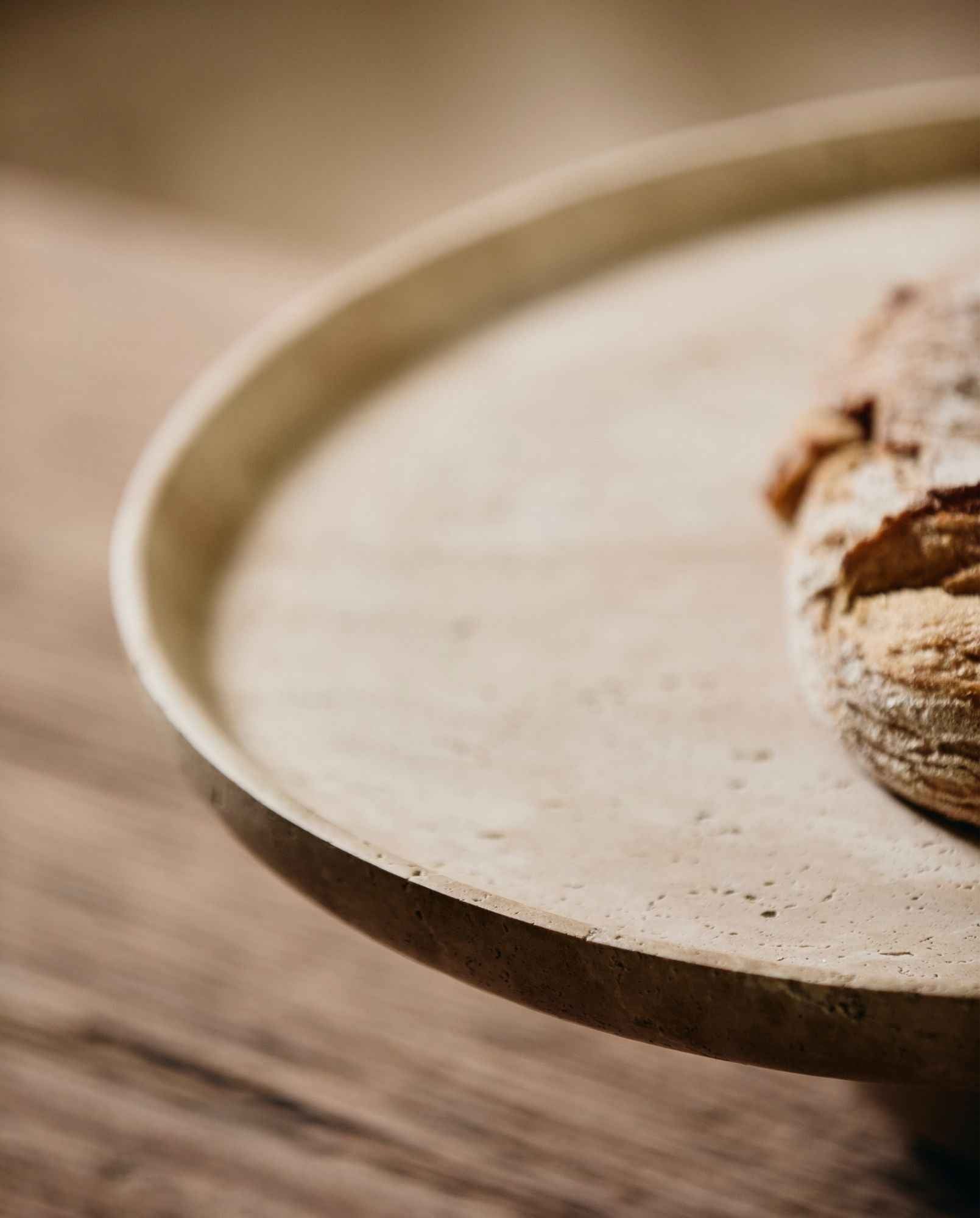 MASA tray on foot - ivory