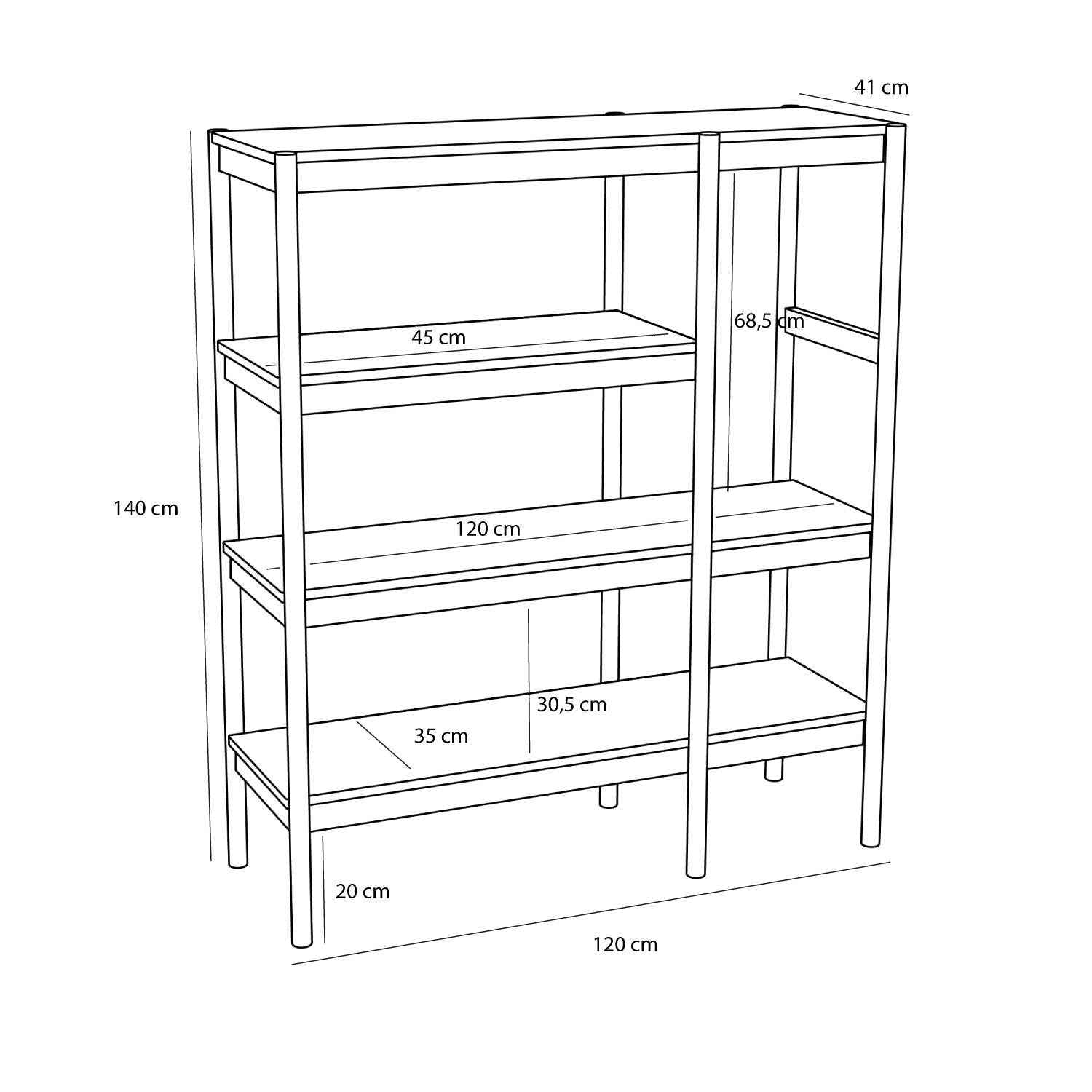 Seize Shelf Unit Natural