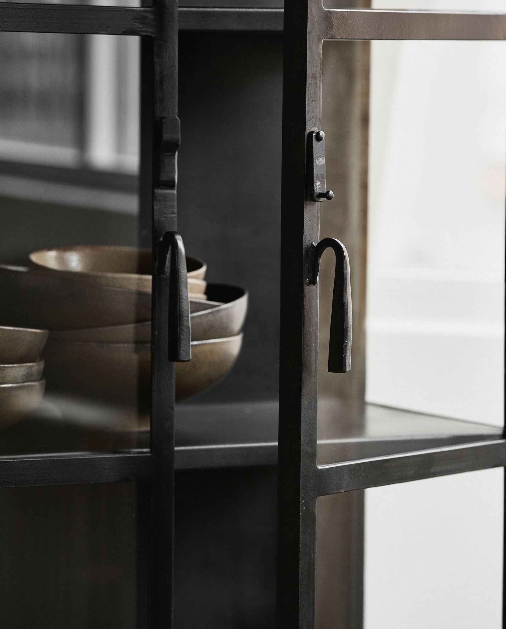 PHOENIX black cabinet, 2 doors, small