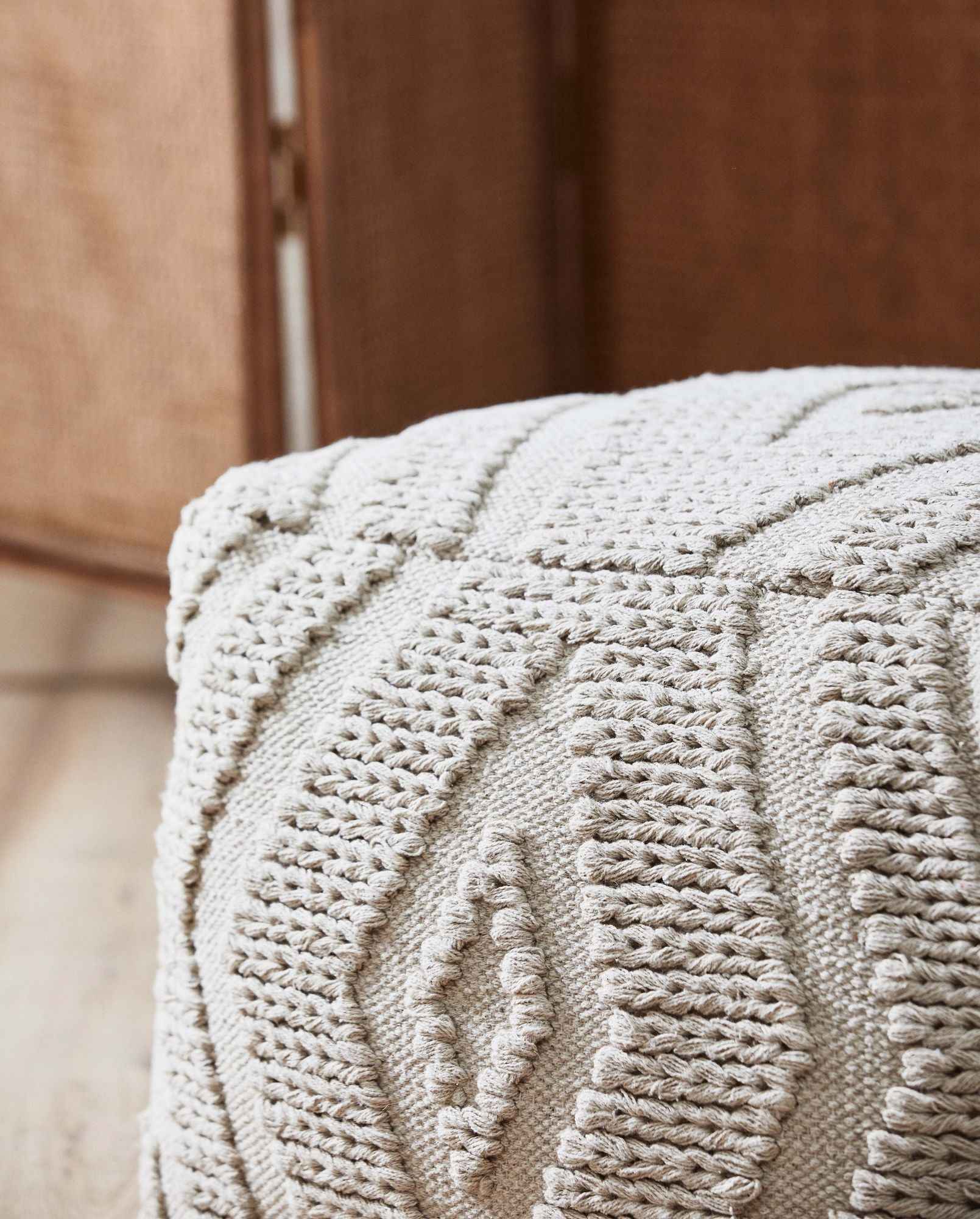 WULAR pouf - off white - Bambuá