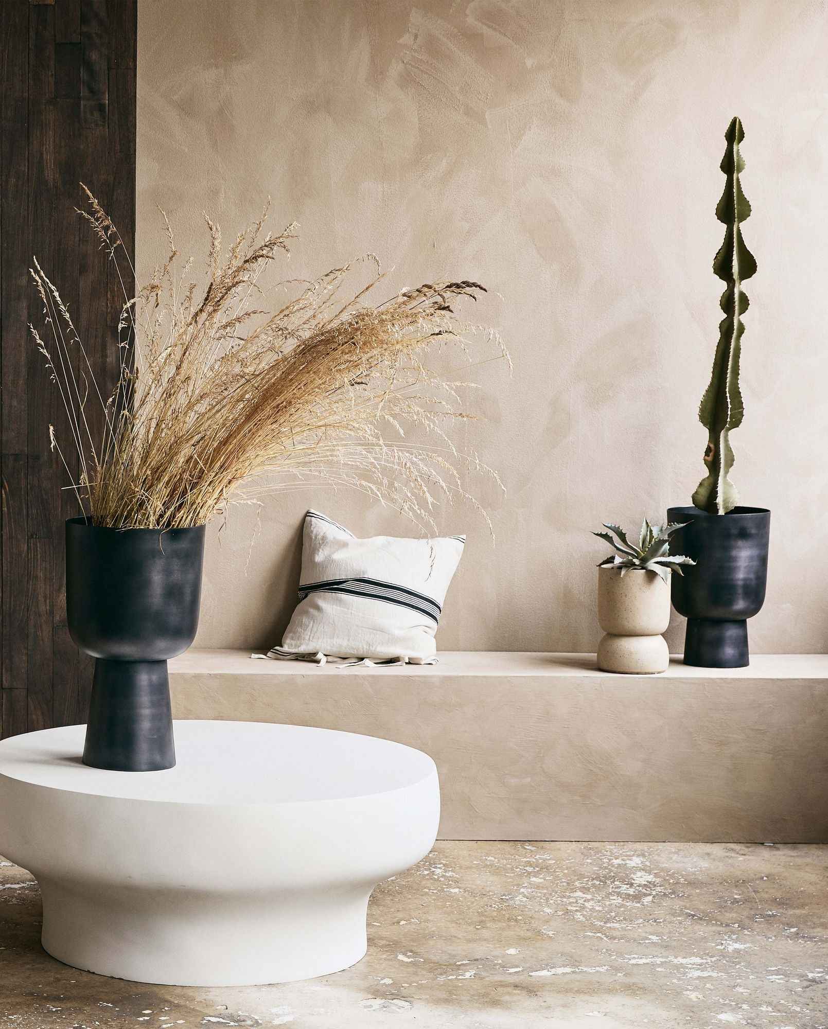 GALOA planter, M - anthracite - Bambuá