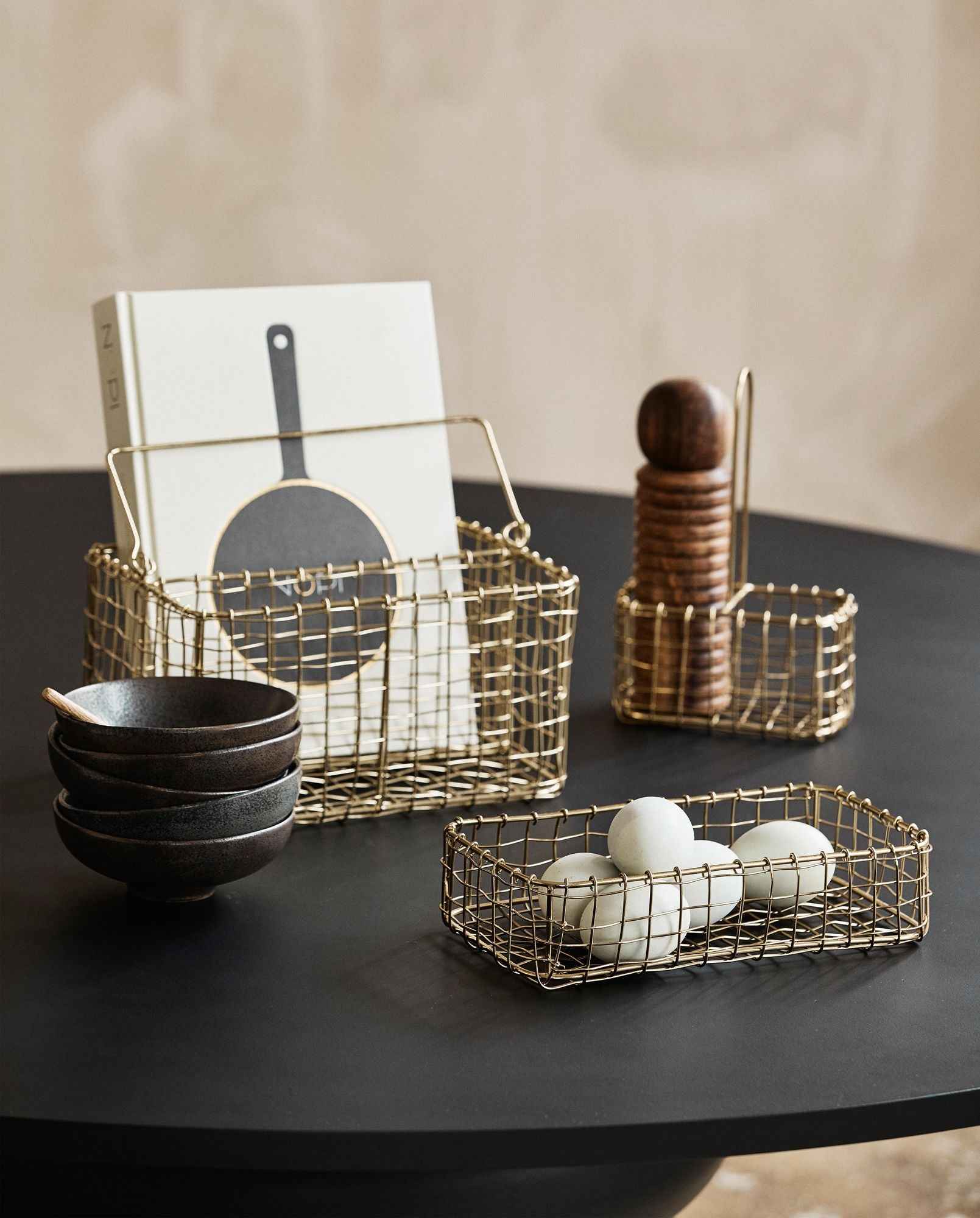 NAVITI storage - golden finish - Bambuá