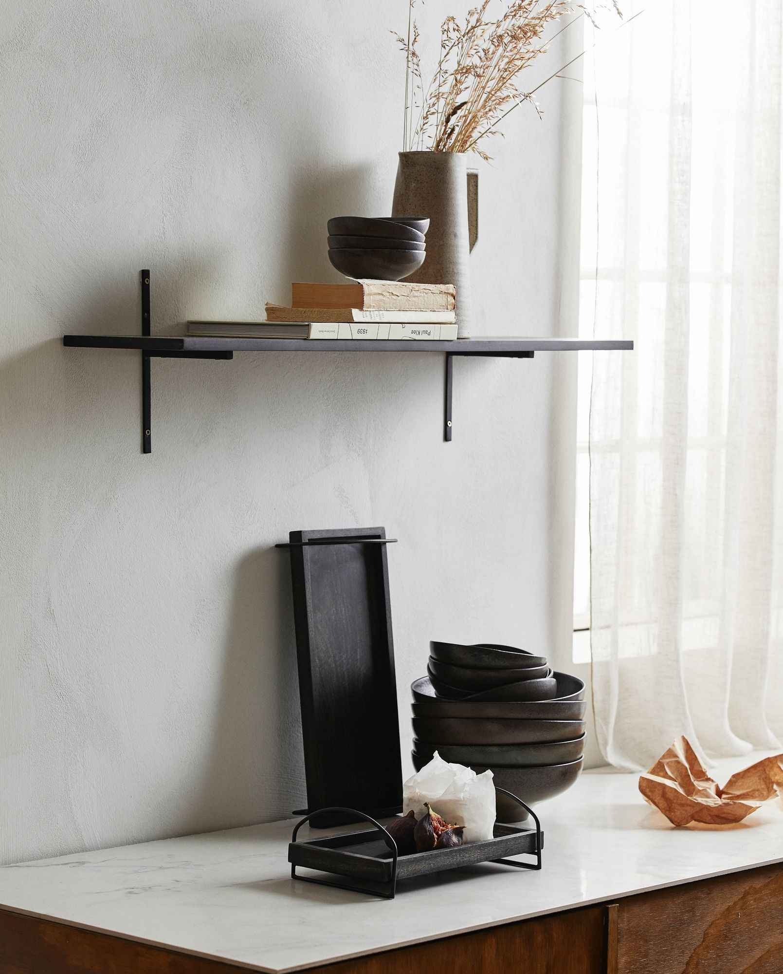 ROMSOE tray, S - black - Bambuá