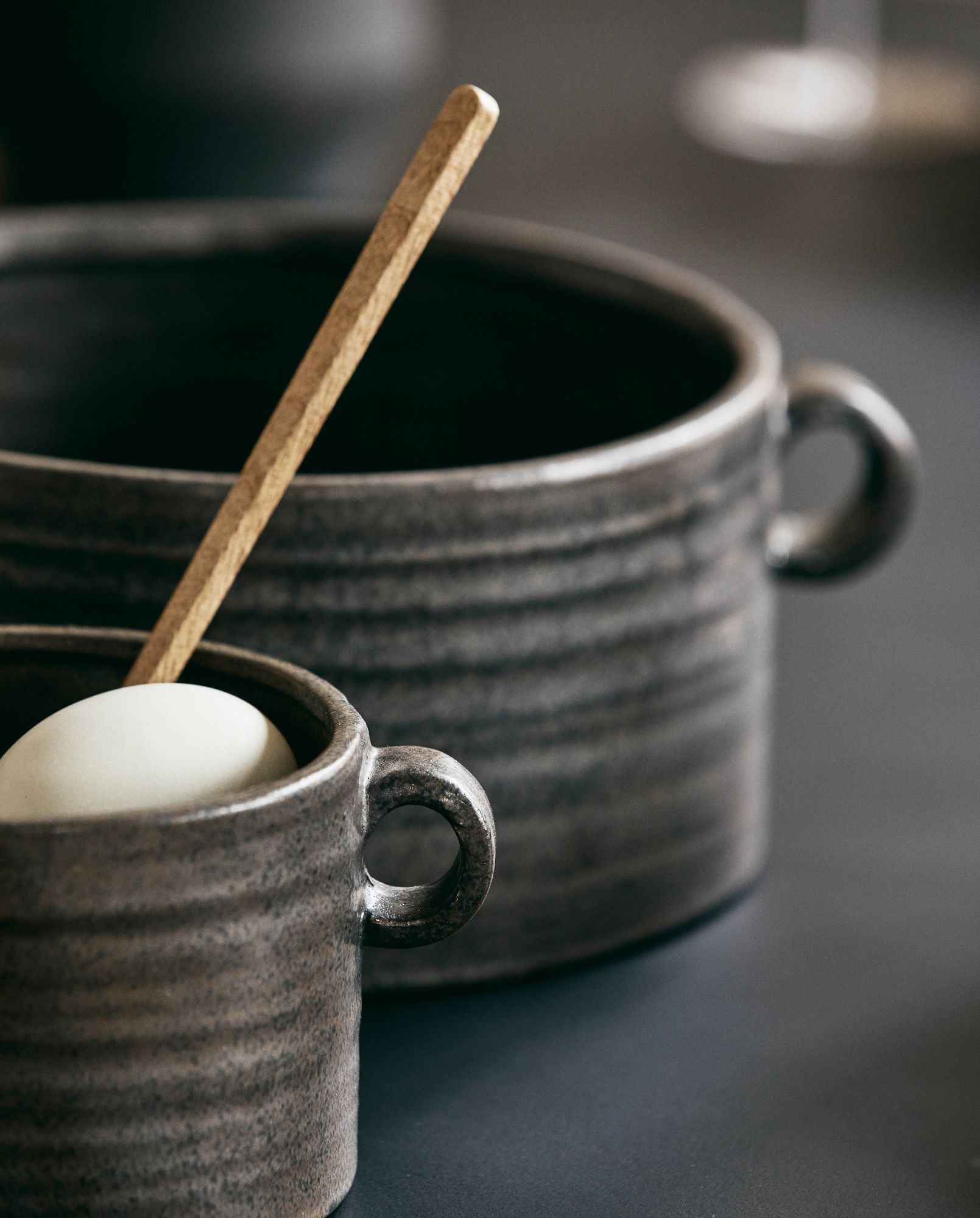 MINDY bowl, L - black - Bambuá