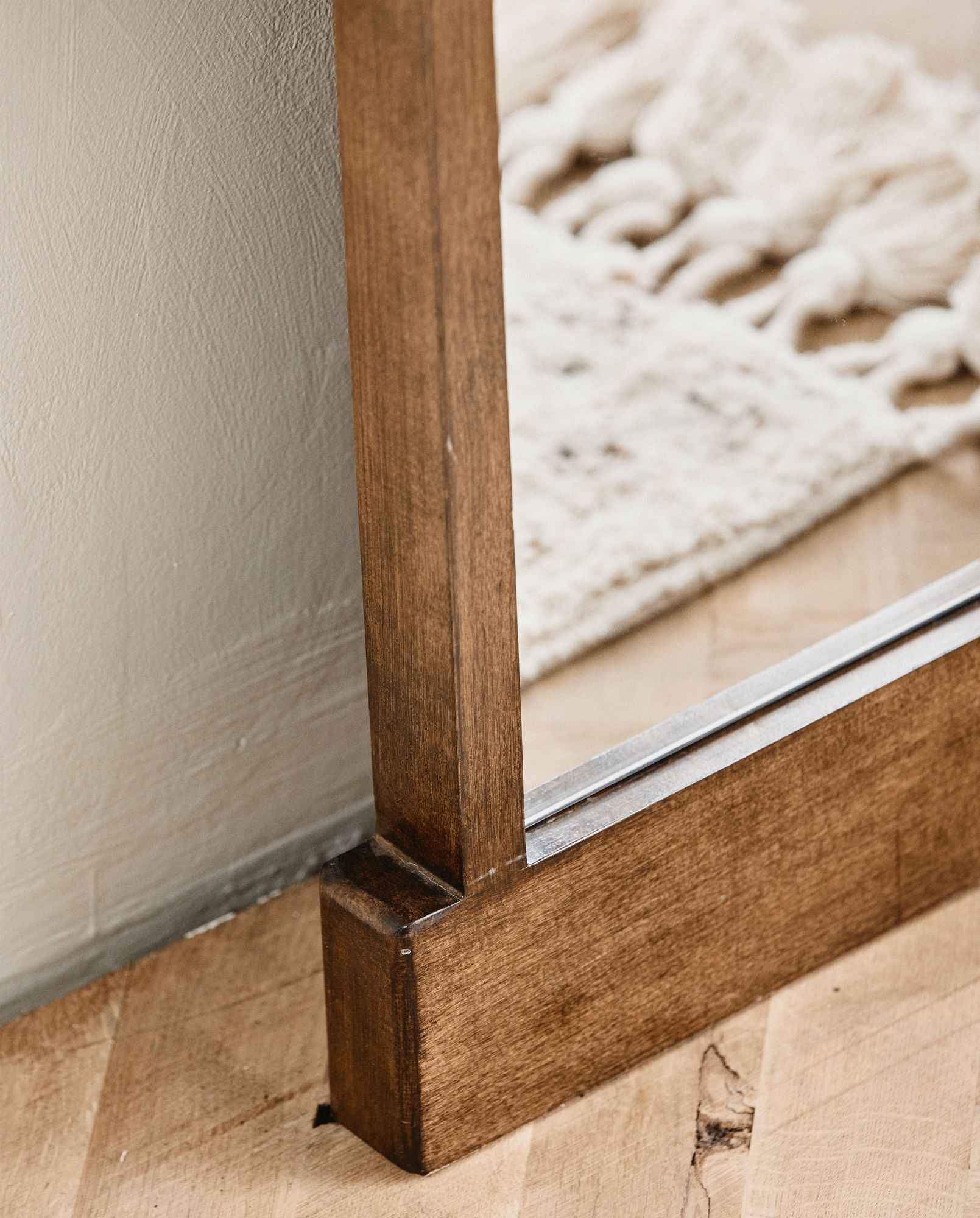 ARDEA mirror, L - stained birch wood - Bambuá