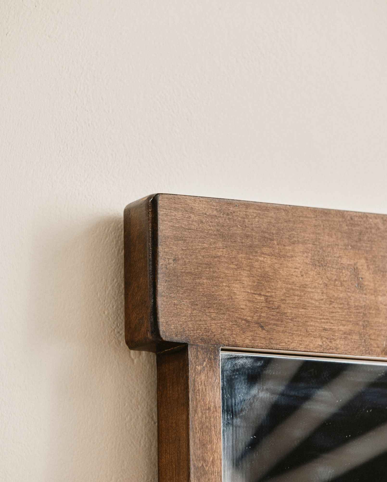 ARDEA mirror, L - stained birch wood - Bambuá