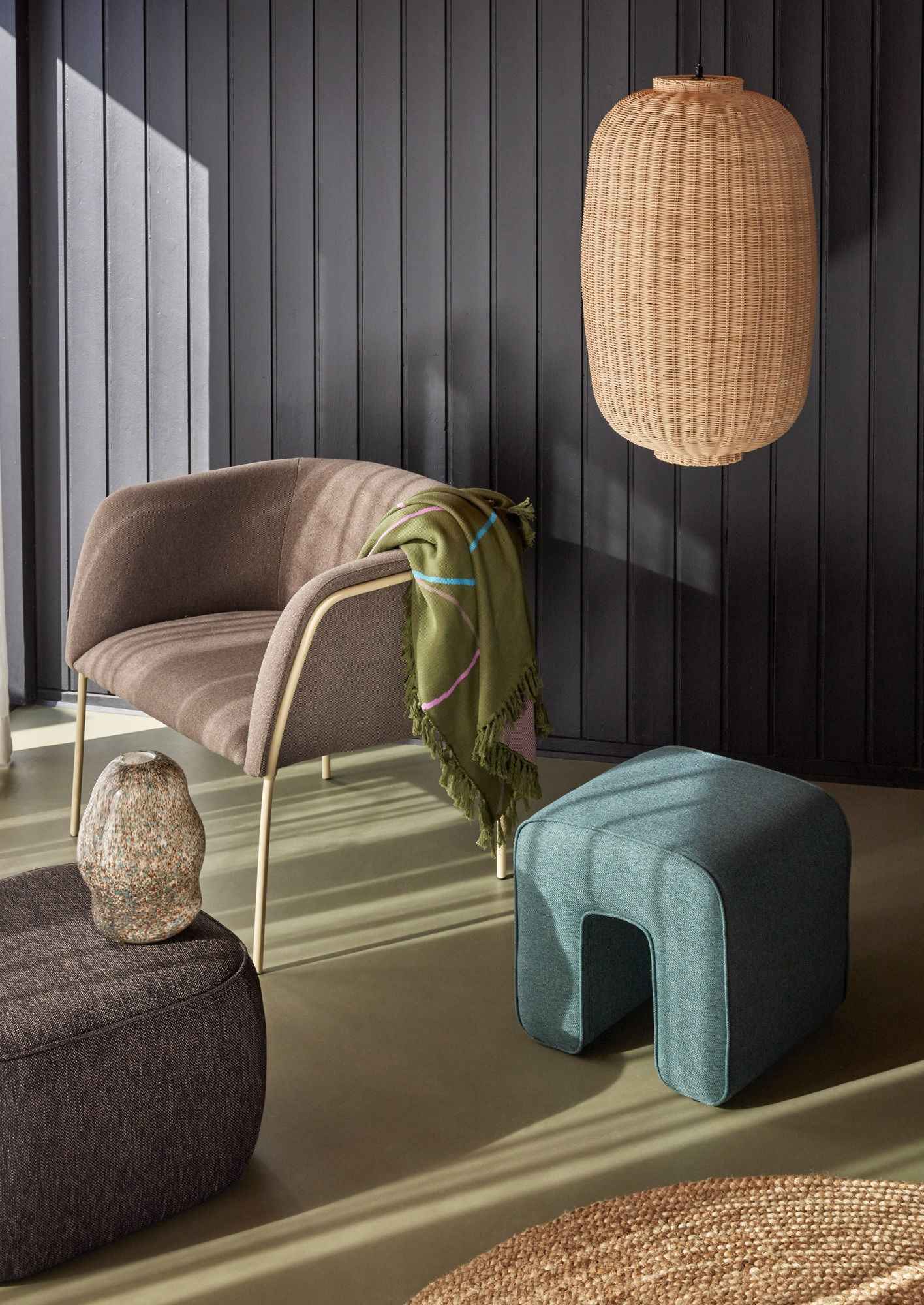 Chand Ceiling Light Oval Natural