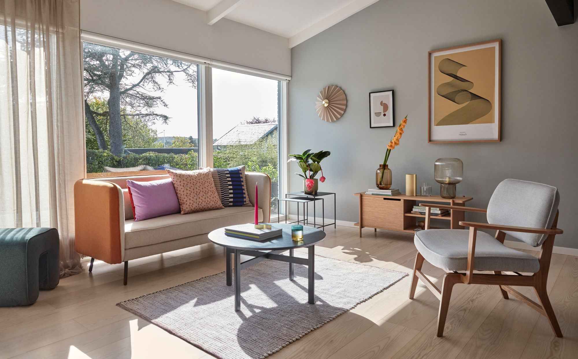 Haze Lounge Chair Grey/Natural