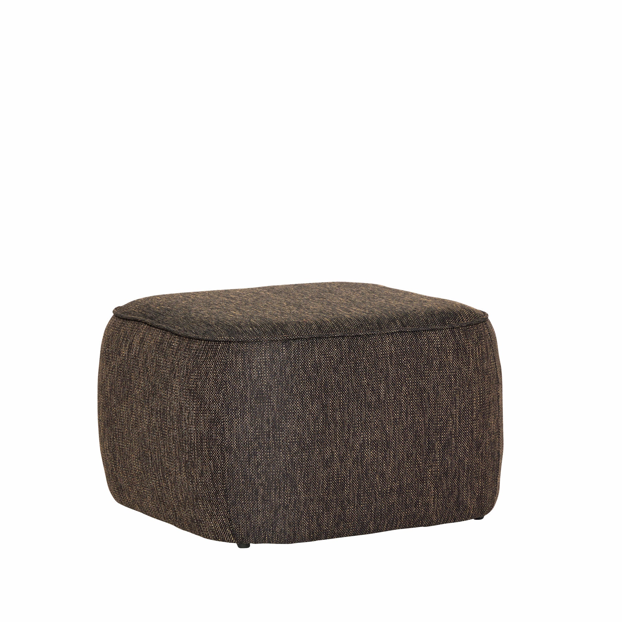 Cube Pouffe Dark Brown