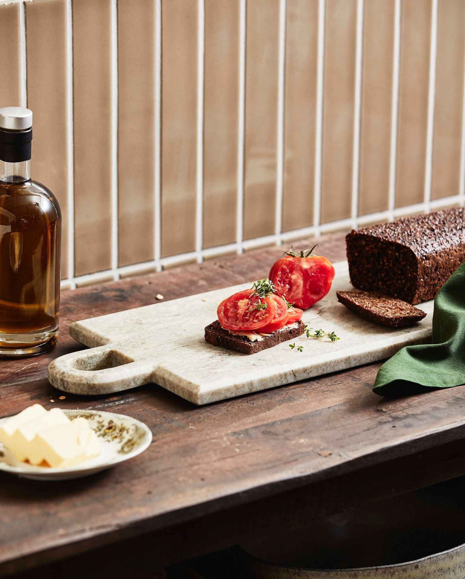 PASILLA cutting board, rectangular,brown