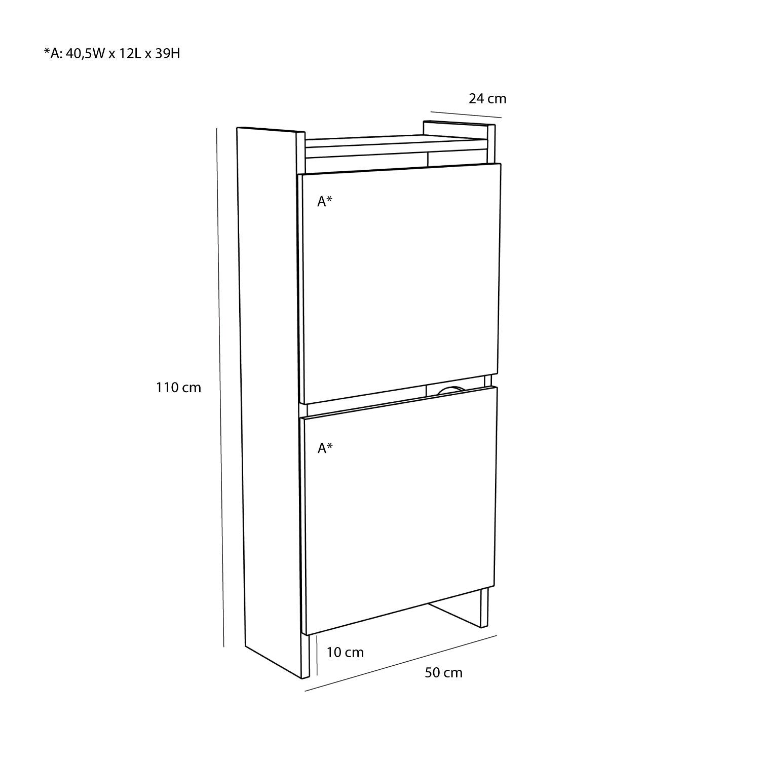Forma Shoe Cabinet Natural - Bambuá