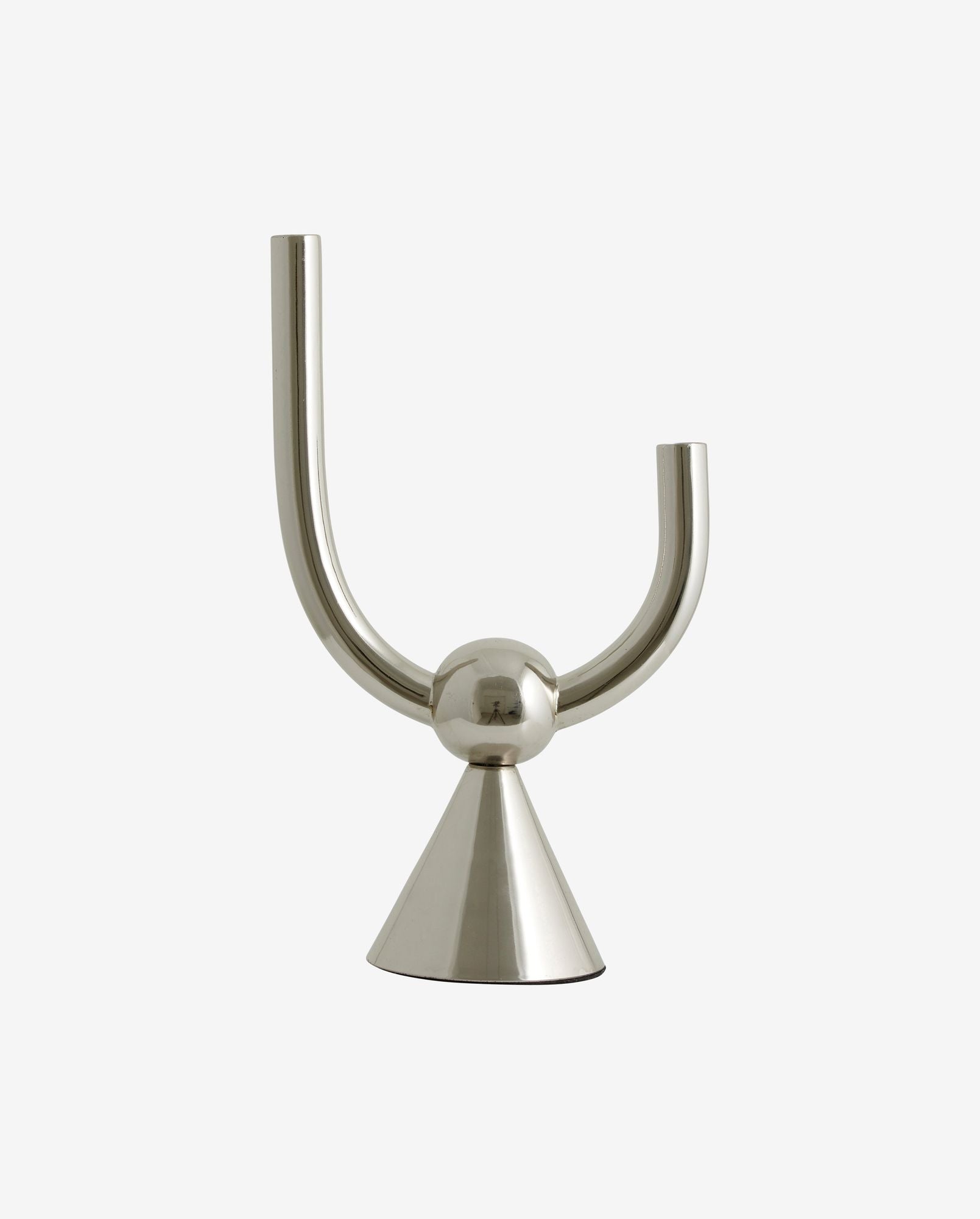 CORFU candle holder - chrome finish - Bambuá