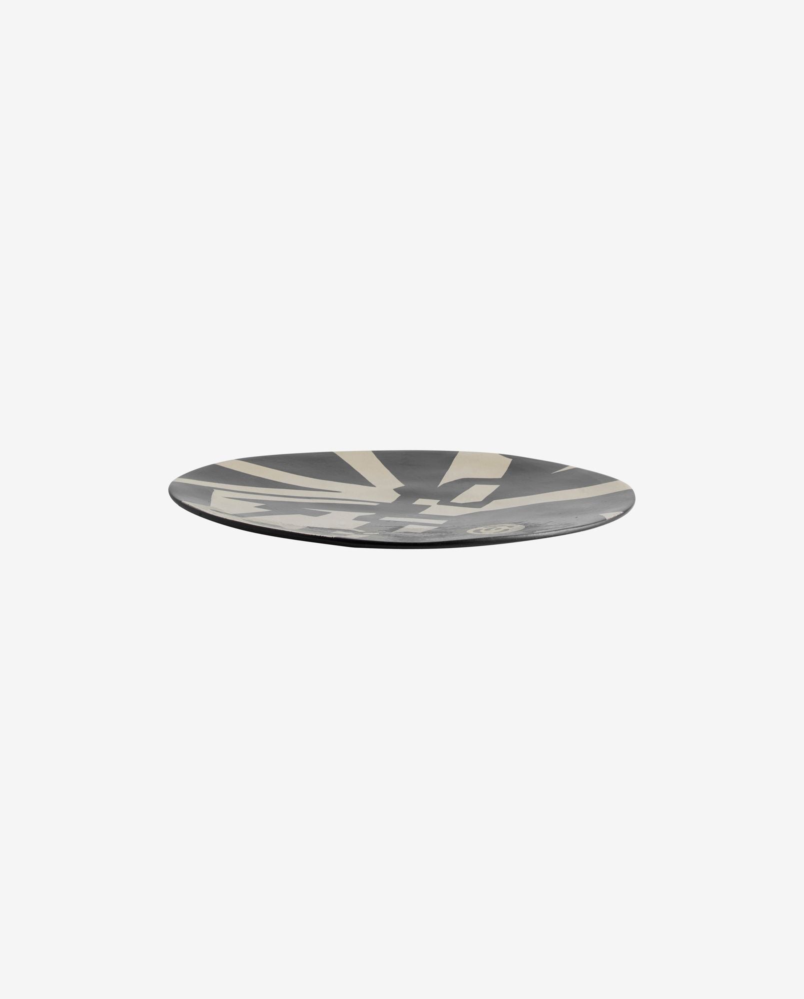 LIPSI deco plate, S - black/beige - Bambuá