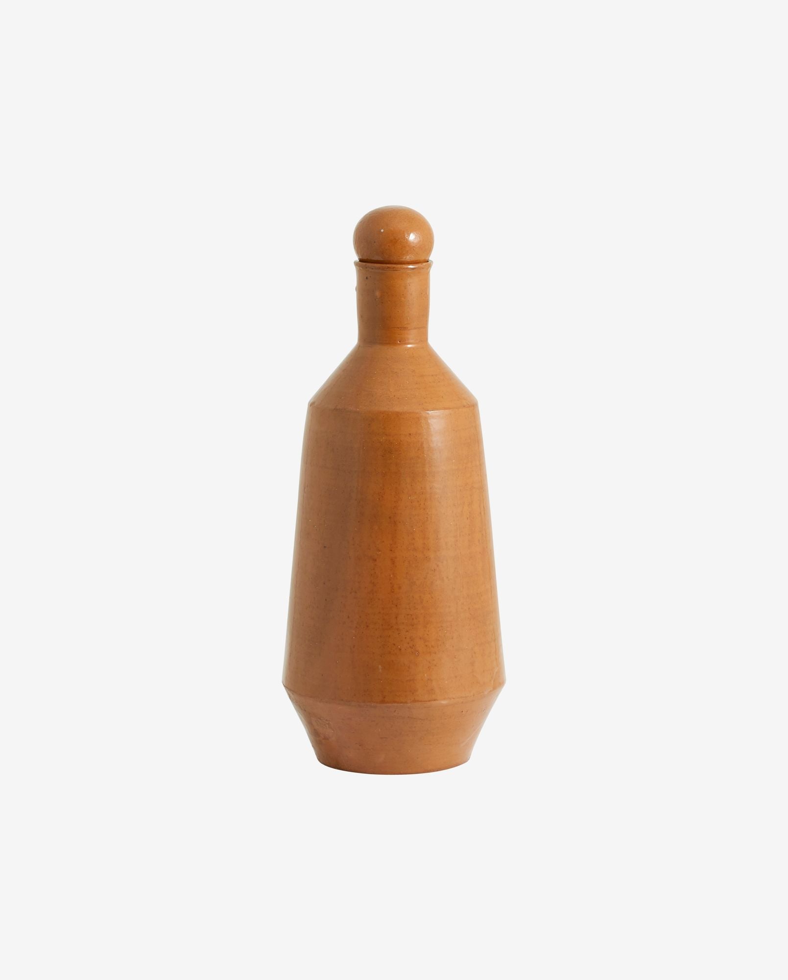 JUNIPER bottle w. lid - terracotta - brown - Bambuá