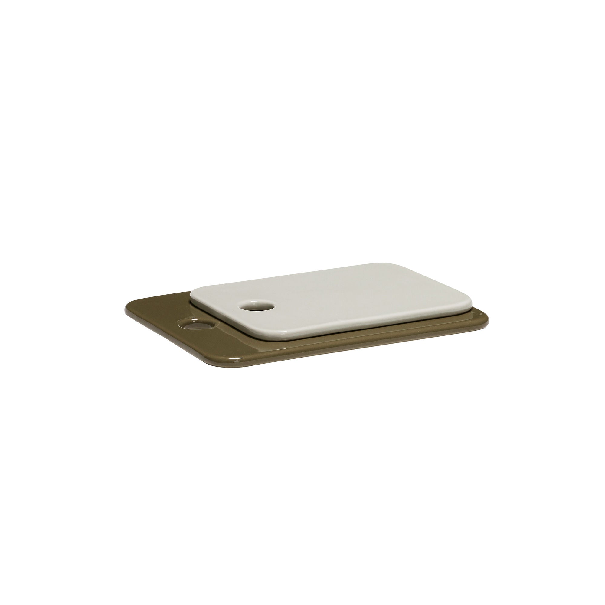 Amare Ceramic Boards Sand/Olive (set of 2)