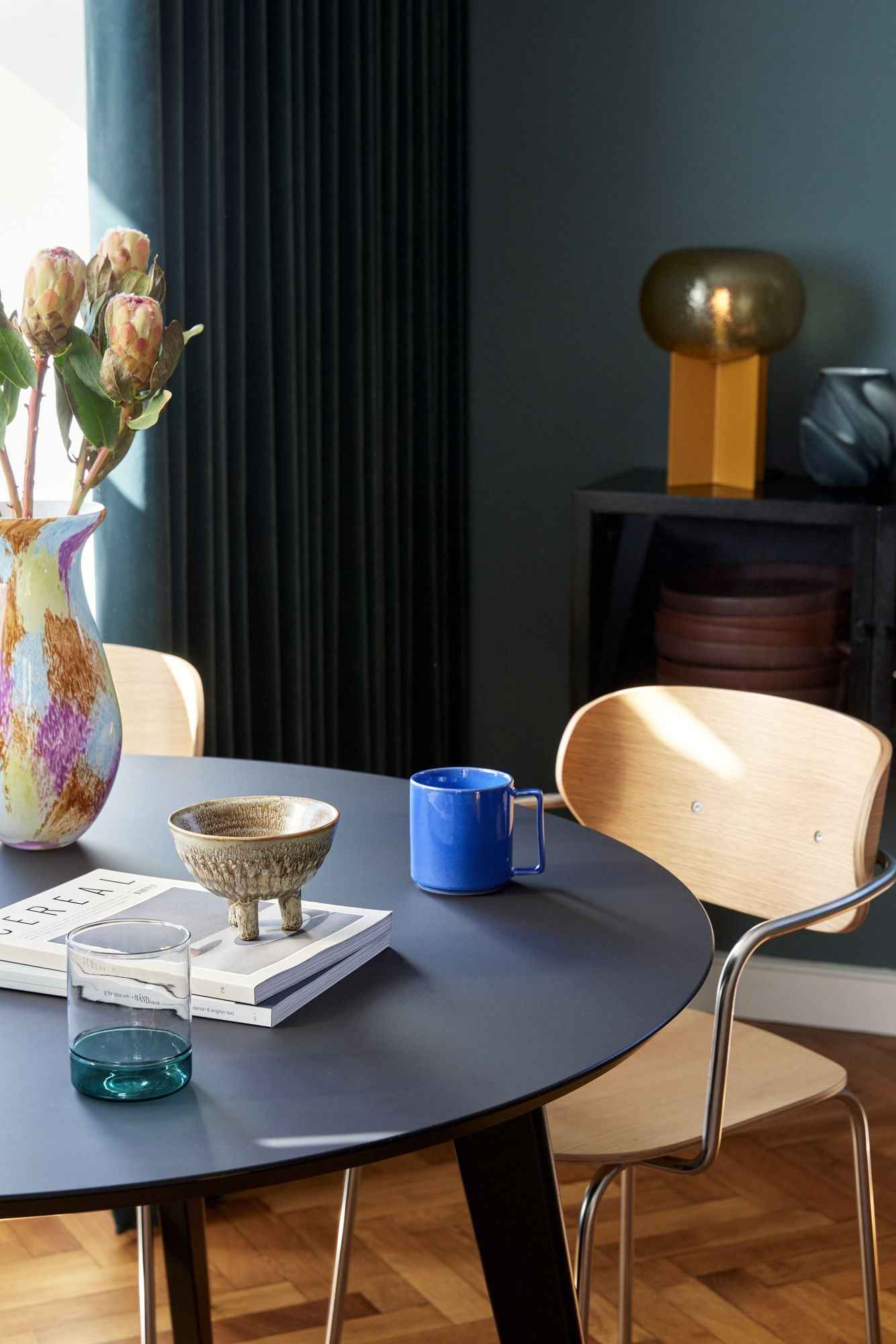 Podium Table Lamp Amber