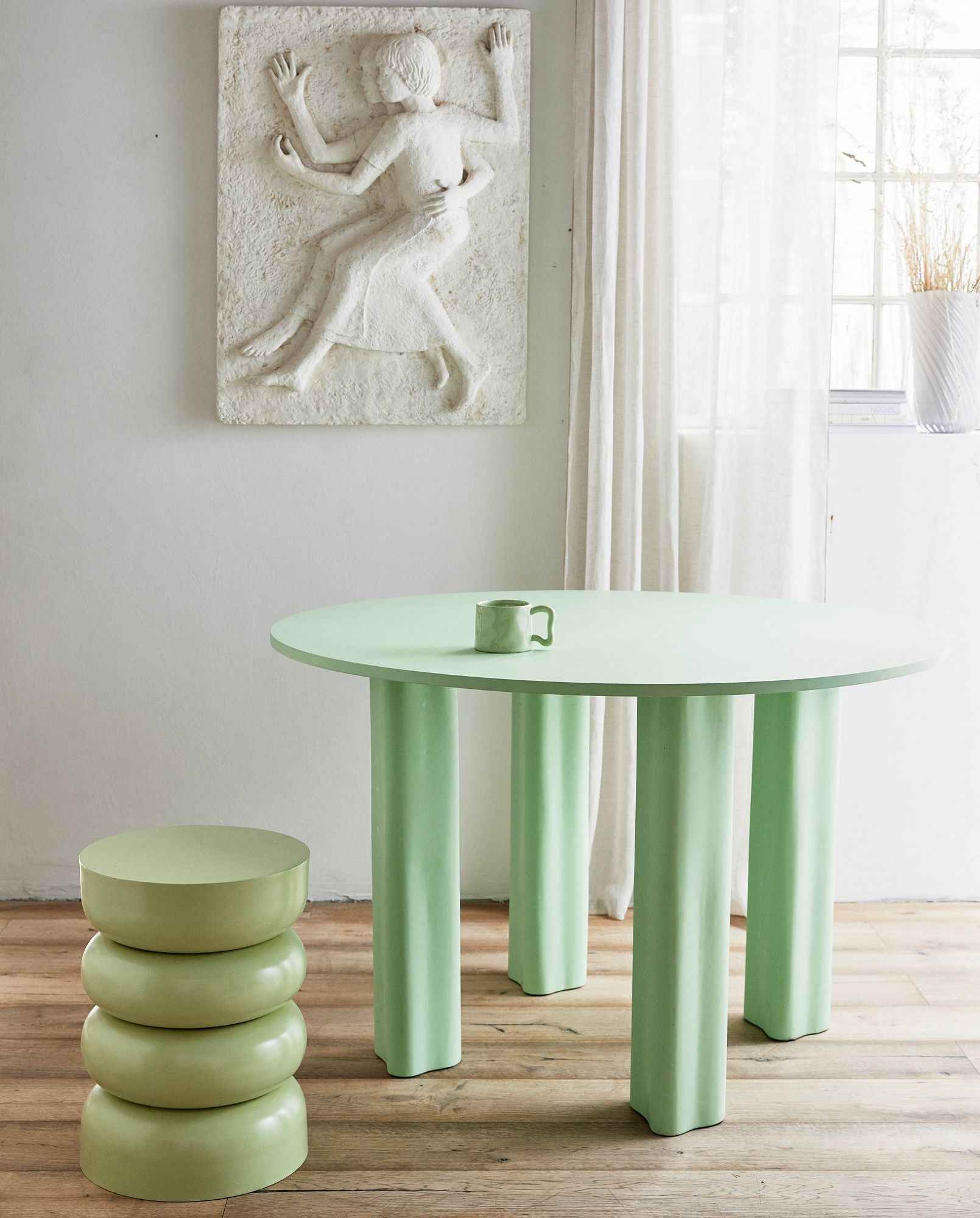 JUBBA side table - light green - Bambuá
