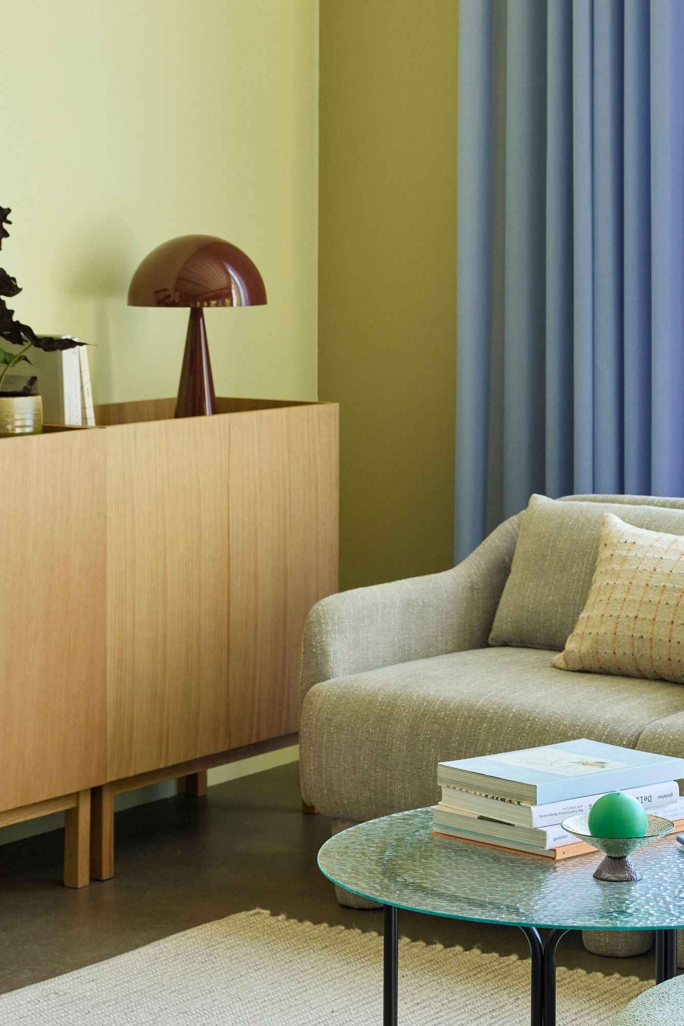 Mush Table Lamp Tall Brown