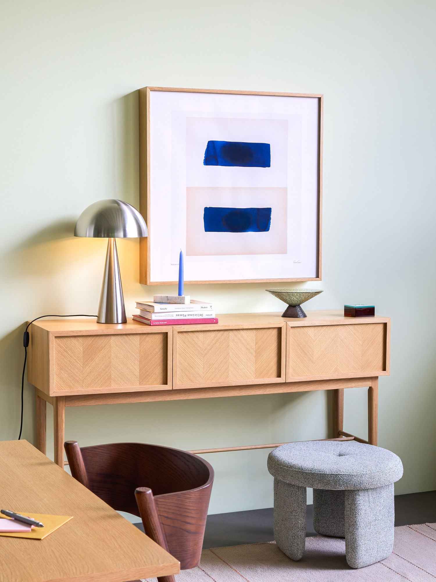 Mush Table Lamp Tall Nickel