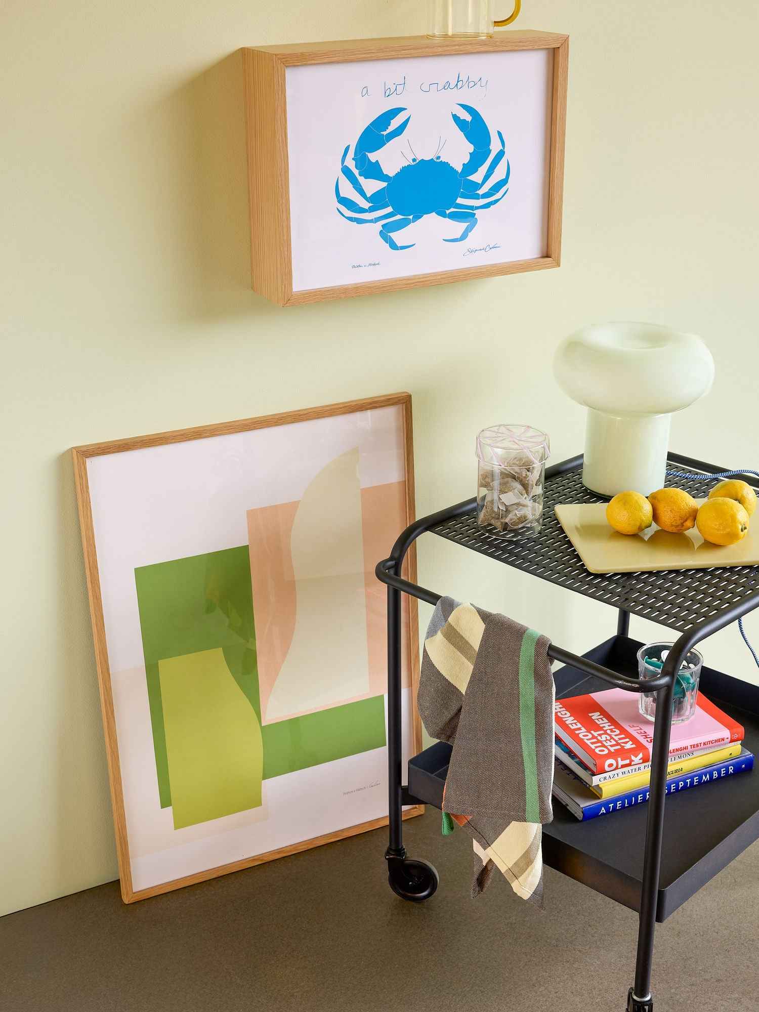 Hübsch Hues Table Lamp Light green